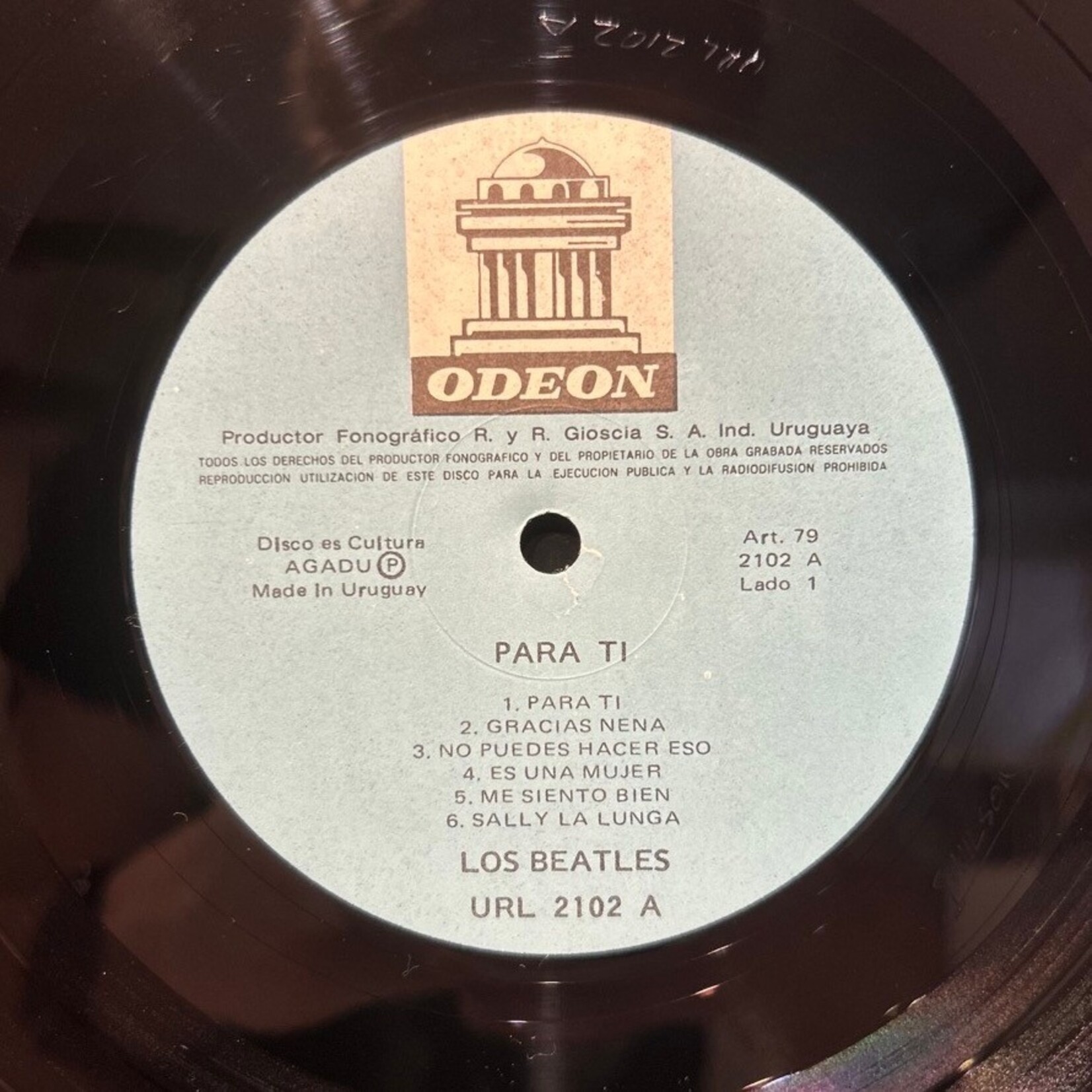 [Kollectible Vinyl] Beatles: Los Beatles (1960, URUGUAY, VG+) [ODEON]