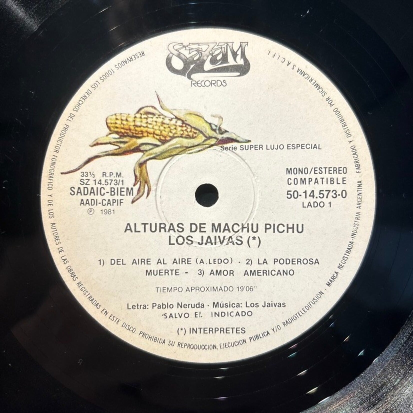 [Kollectible Vinyl] Los Jaivas and Pablo Neruda: Alturas De Machu Pichu (1981, ARGENTINA, Chilean Prog, VG+) [SAZAM]