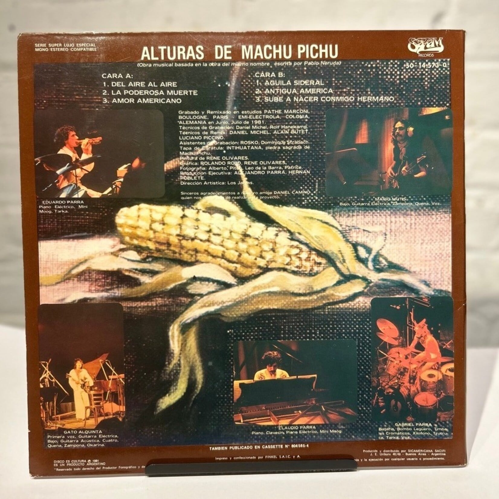 [Kollectible Vinyl] Los Jaivas and Pablo Neruda: Alturas De Machu Pichu (1981, ARGENTINA, Chilean Prog, VG+) [SAZAM]