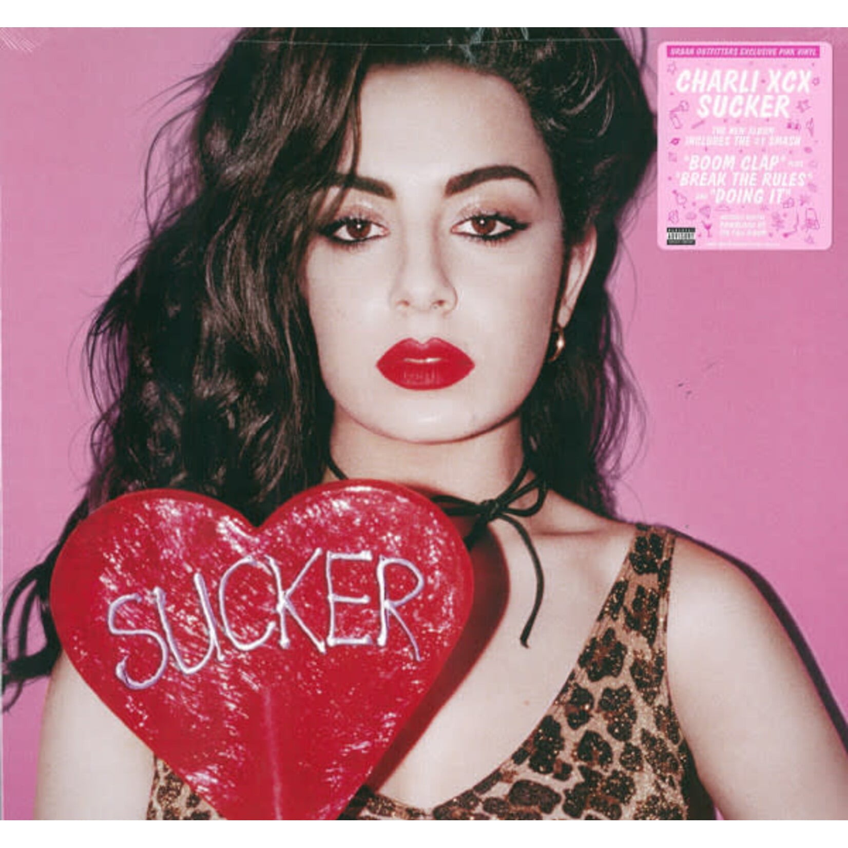 [Pop Girl] Charli XCX: Sucker (2015, USA, Urban Outfitters Exclusive, Pink/ Rose Marbled, Sealed) [ATLANTIC]