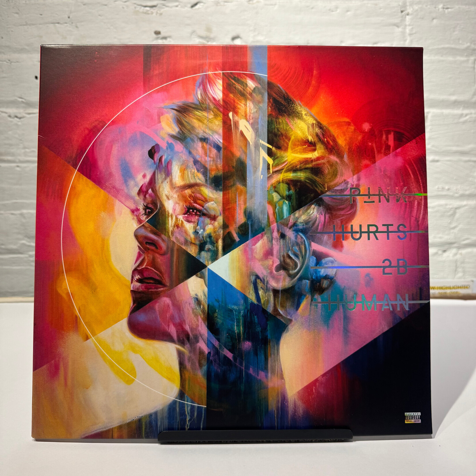 [Pop Girl] P!NK: Hurts 2B Human (2019, USA, Pink/Blue Vinyl, VG+) [RCA]