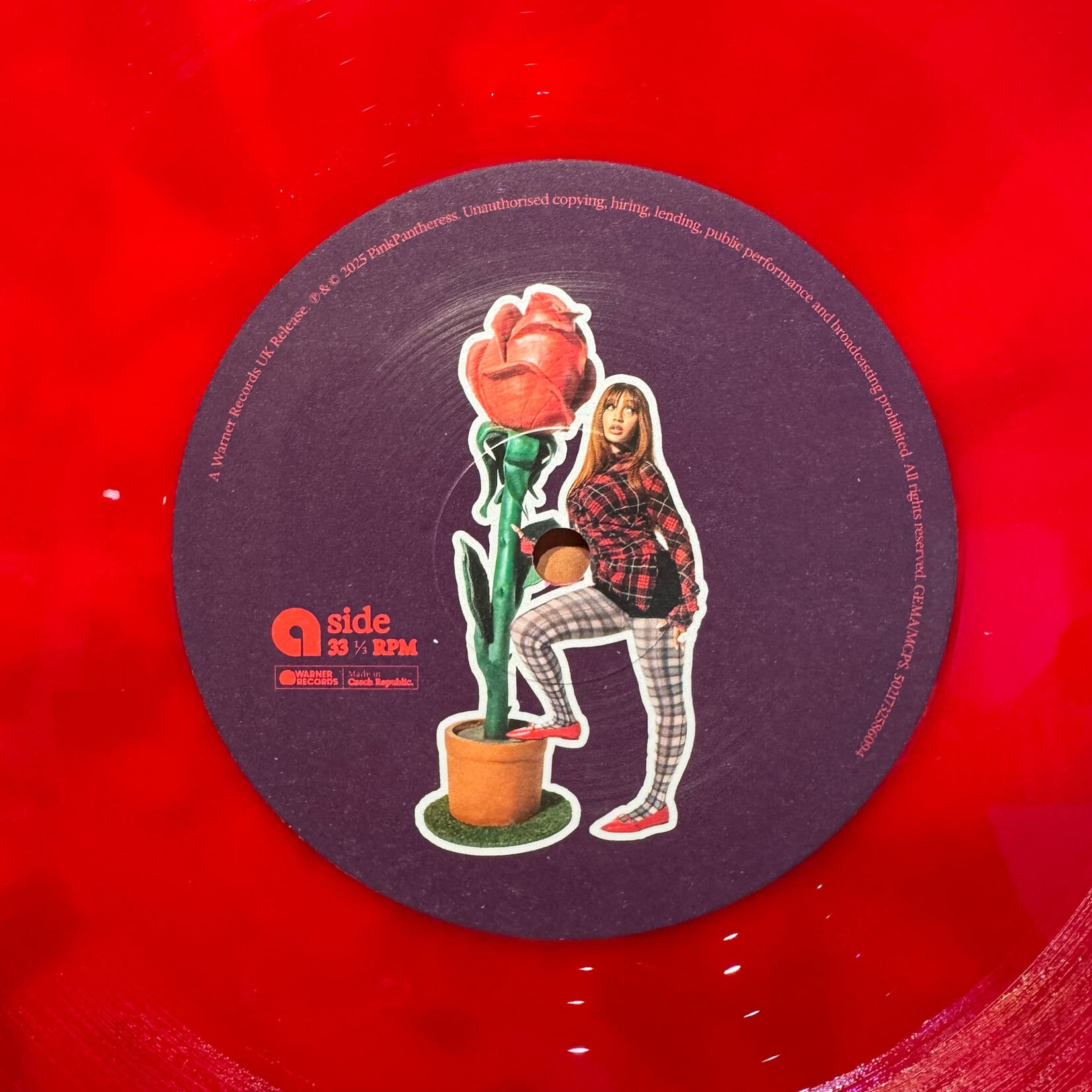 [Pop Girl] PinkPantheress: Fancy That (2025, Europe, Signed... innit?, Red Wax, VG+) [WARNER]