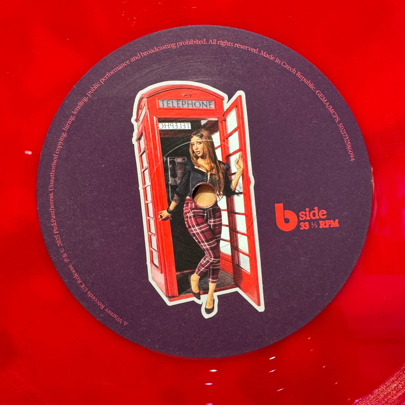 [Pop Girl] PinkPantheress: Fancy That (2025, Europe, Signed... innit?, Red Wax, VG+) [WARNER]