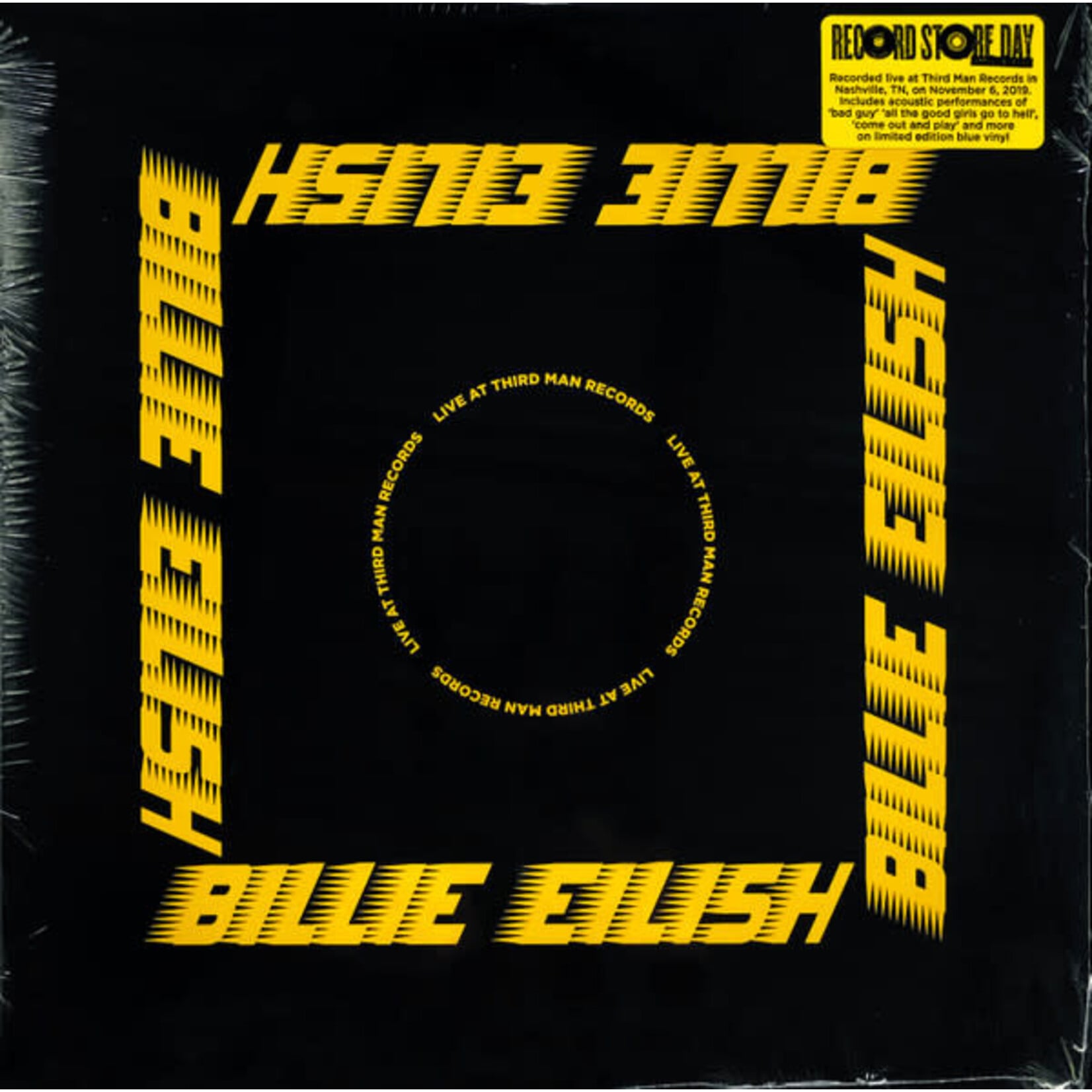[Pop Girl] Eilish, Billie: Live At Third Man Records (2020, USA, Ltd. Ed. Blue, RSD, EX) [THIRD MAN]