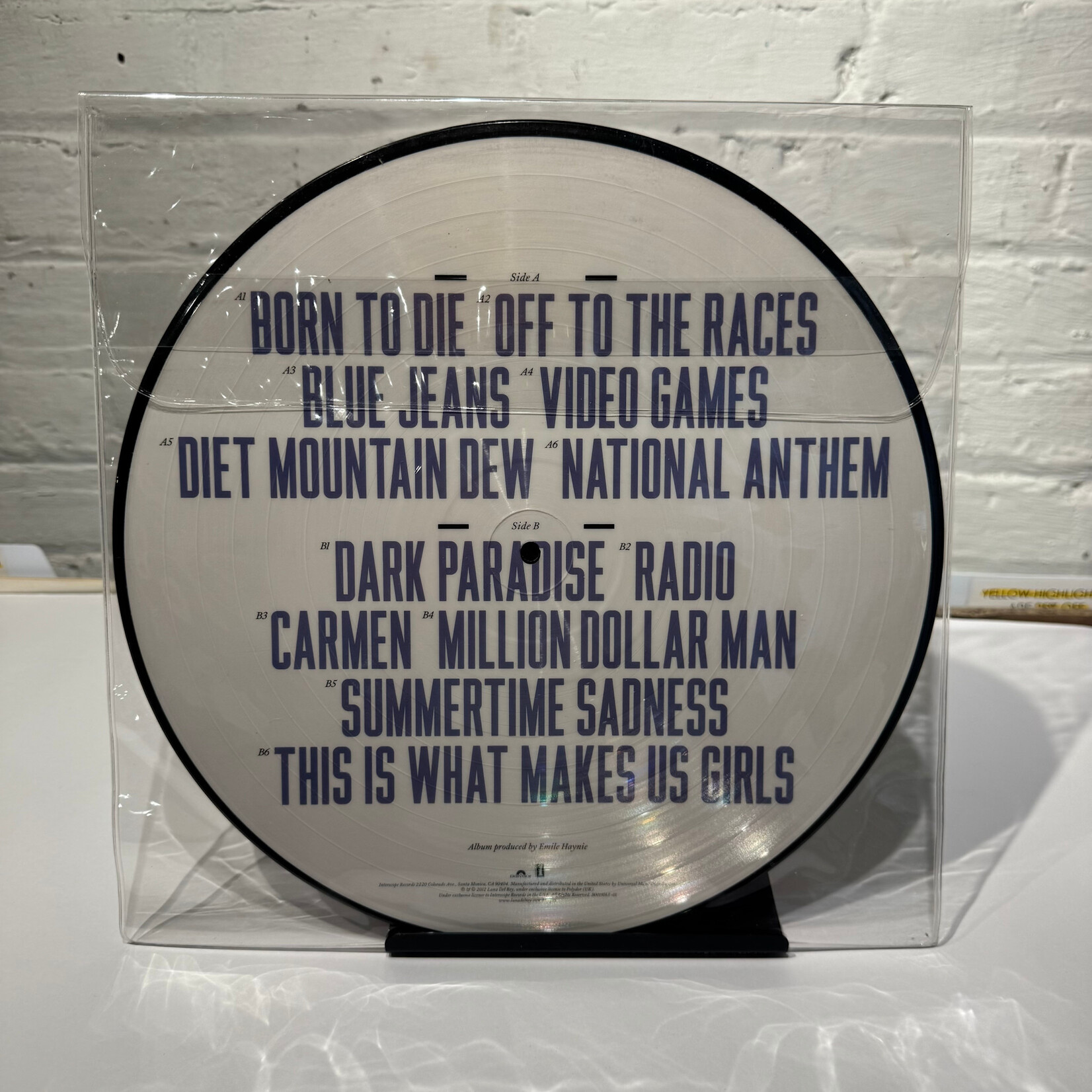 [Pop Girl] Del Rey, Lana: Born To Die (2013, USA, Ltd. Edition Picture Disc, Ex) [POLYDOR]