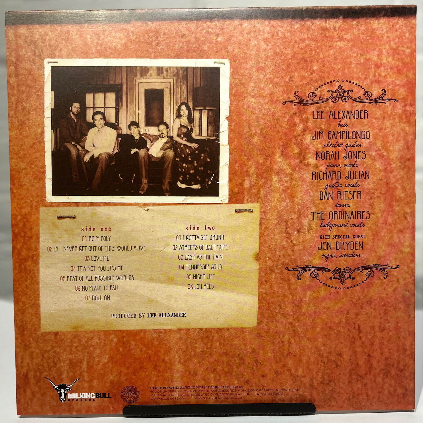 [Kollectible Vinyl] Little Willies: Self-Titled (2006, USA, Country, Audiophile, EX) [MILKING BULL]
