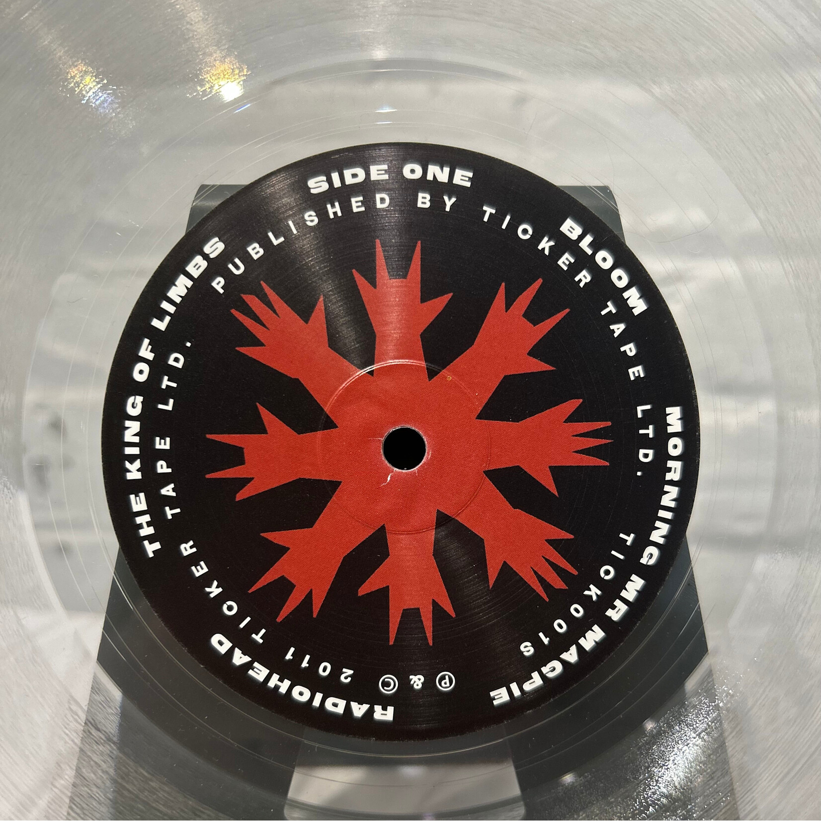[Kollectible Vinyl] Radiohead: The King Of Limbs (2011, UK, Clear Wax, EX) [TICKER TAPE]