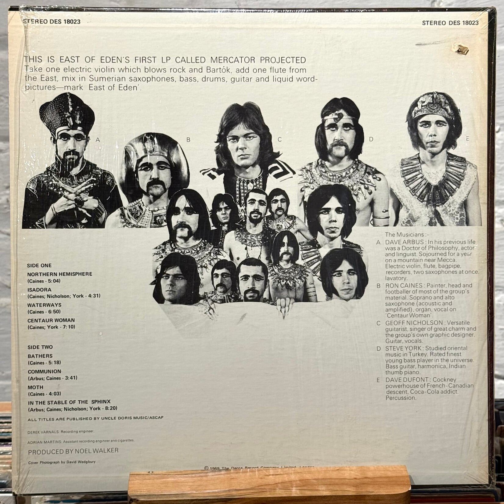 [Kollectible Vinyl] East of Eden: Mercator Projected (1969, Canada, In Shrink, VG+) [DERAM]
