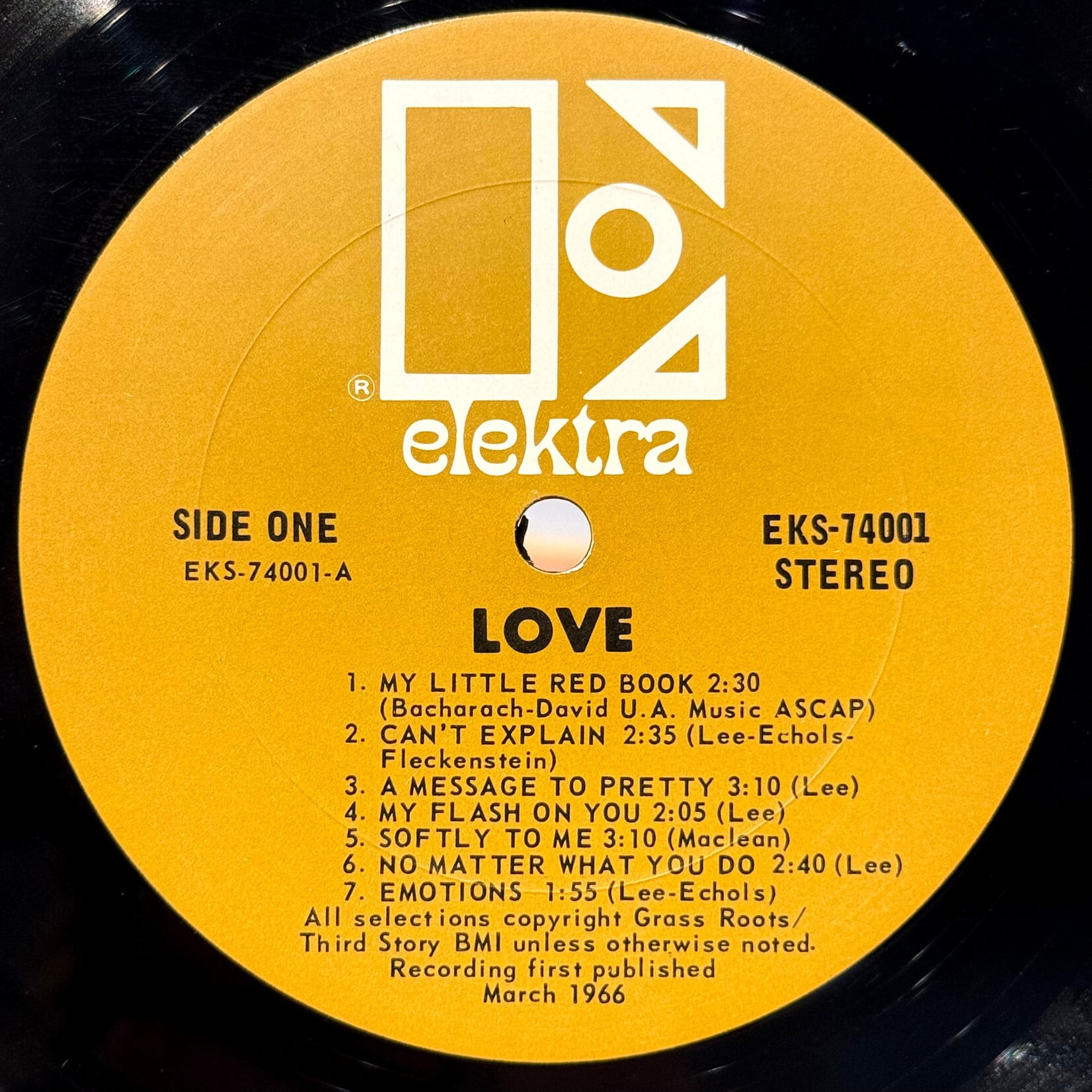 [Kollectible Vinyl] Love: Love (1966, USA, Tan Elektra, VG) [ELEKTRA]