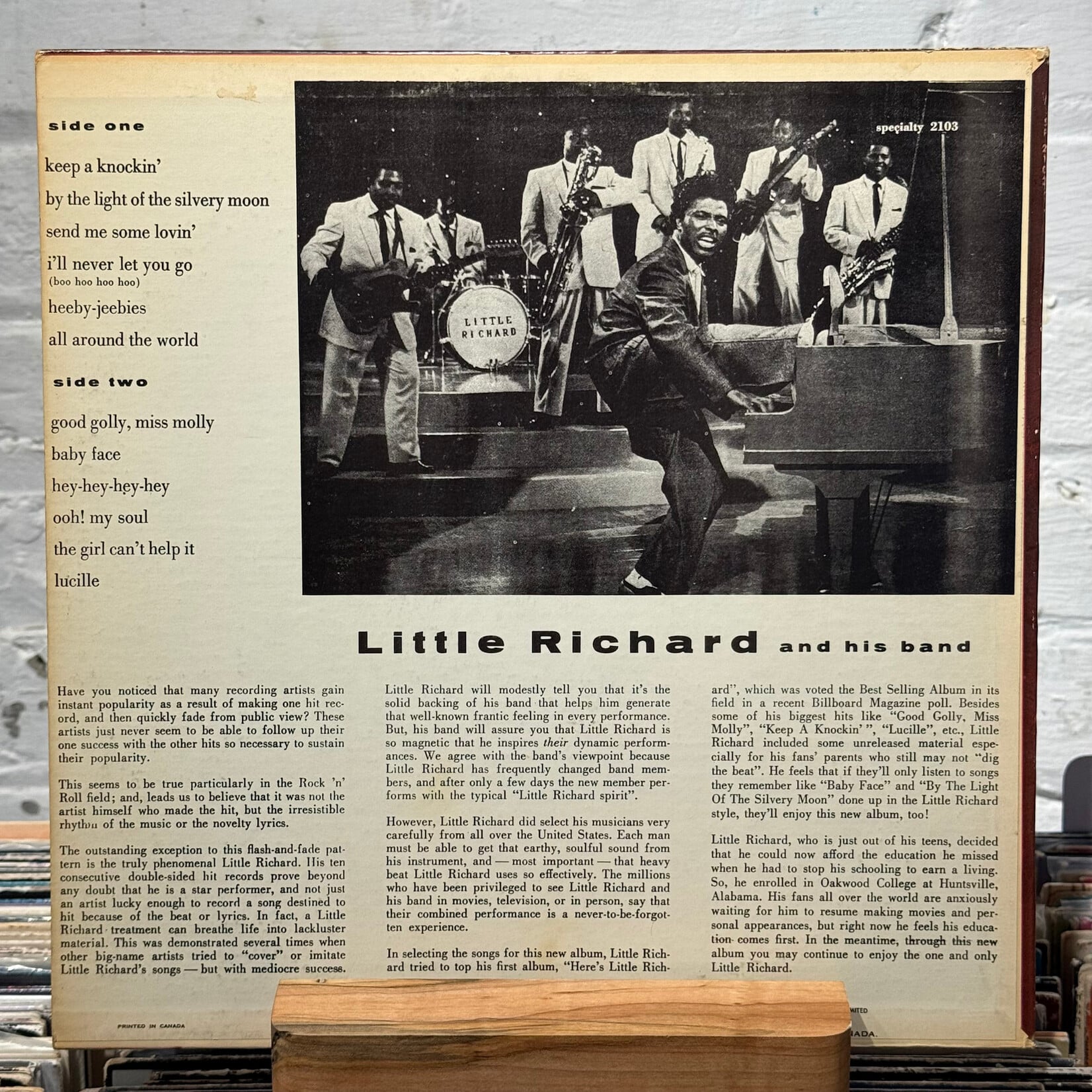 [Kollectible Vinyl] Little Richard: Little Richard (1958, Canada, Green Regency, VG+) [REGENCY]