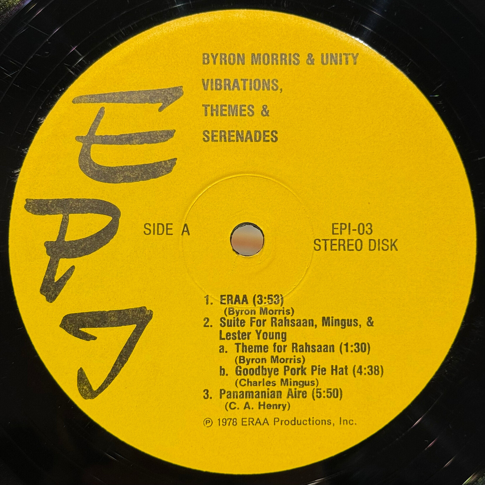 [Kollectible Vinyl] Morris, Byron & Unity: Vibrations, Themes & Serenades (1990s, Japan, VG+) [EPA]