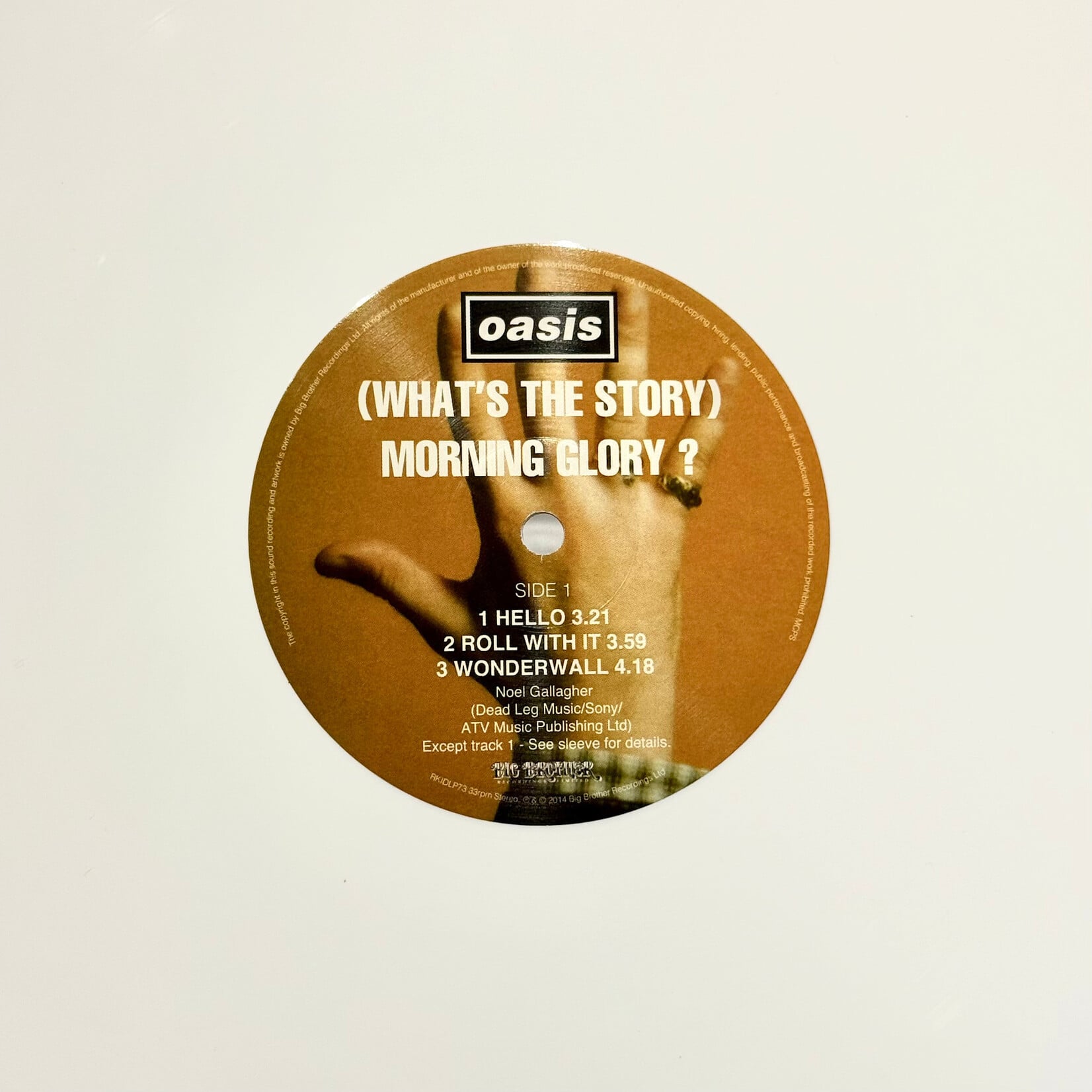 [Kollectible Vinyl] Oasis: (What's The Story) Morning Glory? (2018, USA, Limited Edition, White Vinyl, VG+) [BIG BROTHER]