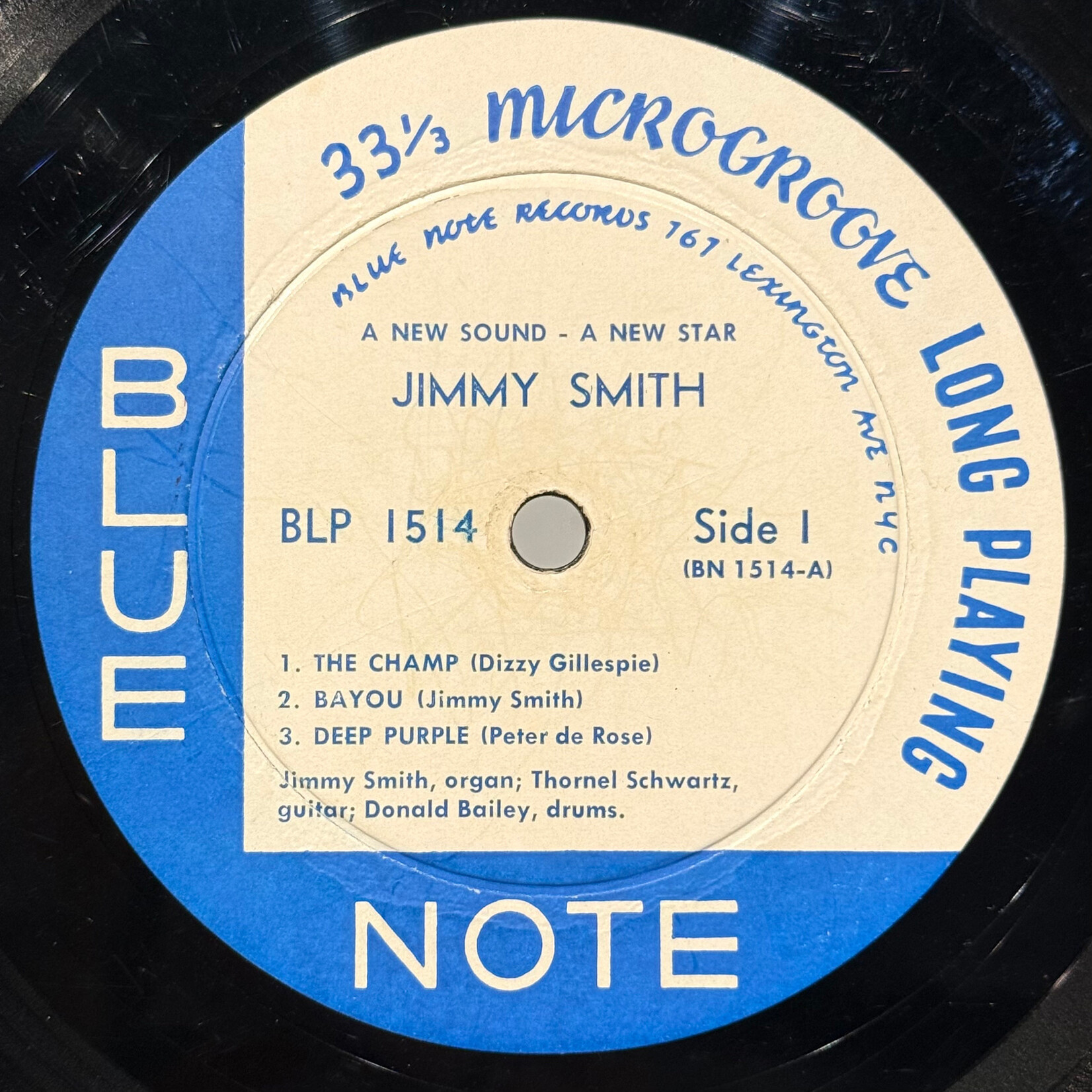[Kollectible Vinyl] Smith, Jimmy: A New Star A New Sound (1956, USA, Deep Groove, Lexington Address, VG) [BLUE NOTE]