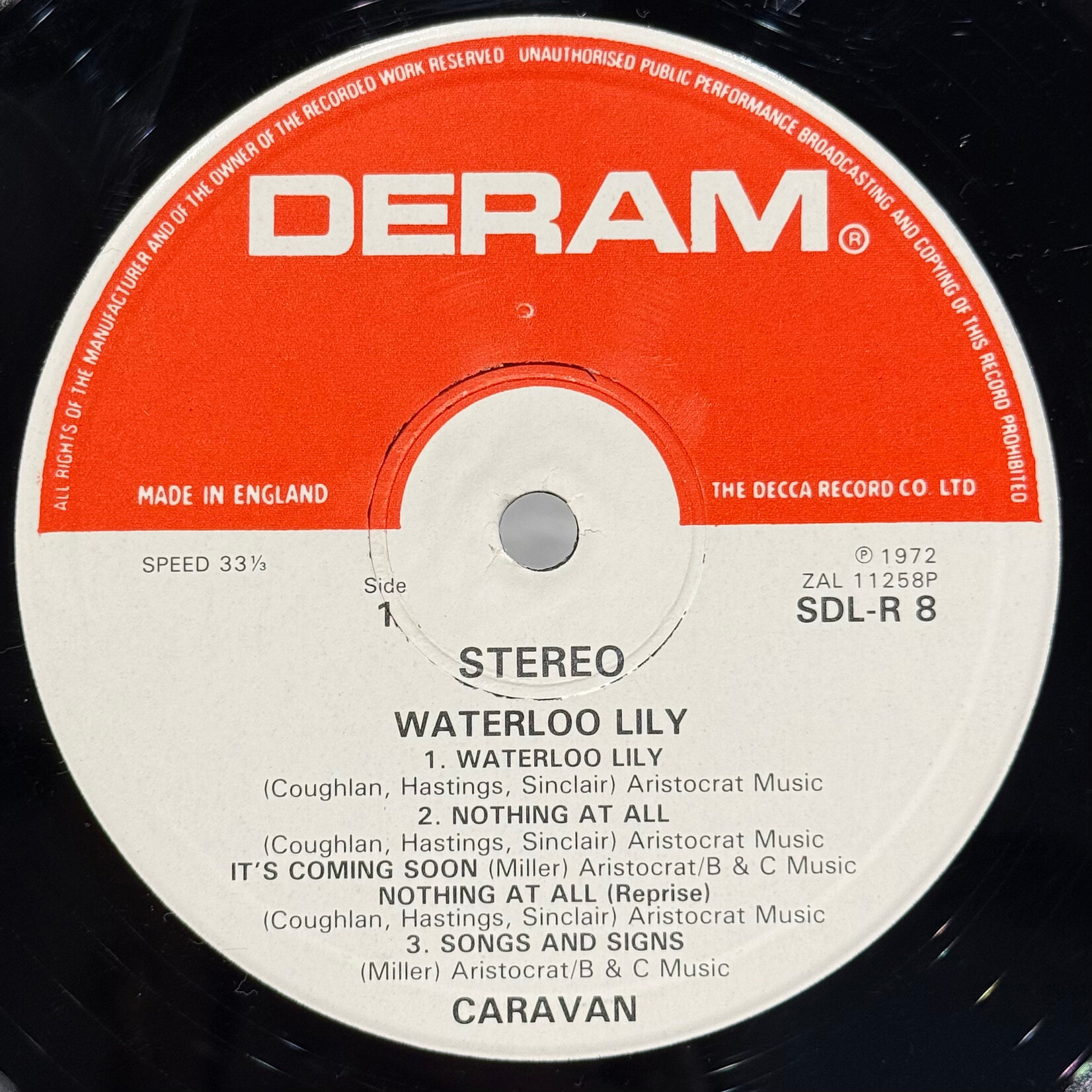 [Kollectible Vinyl] Caravan: Waterloo Lily (1972, UK, Ex) [DERAM]