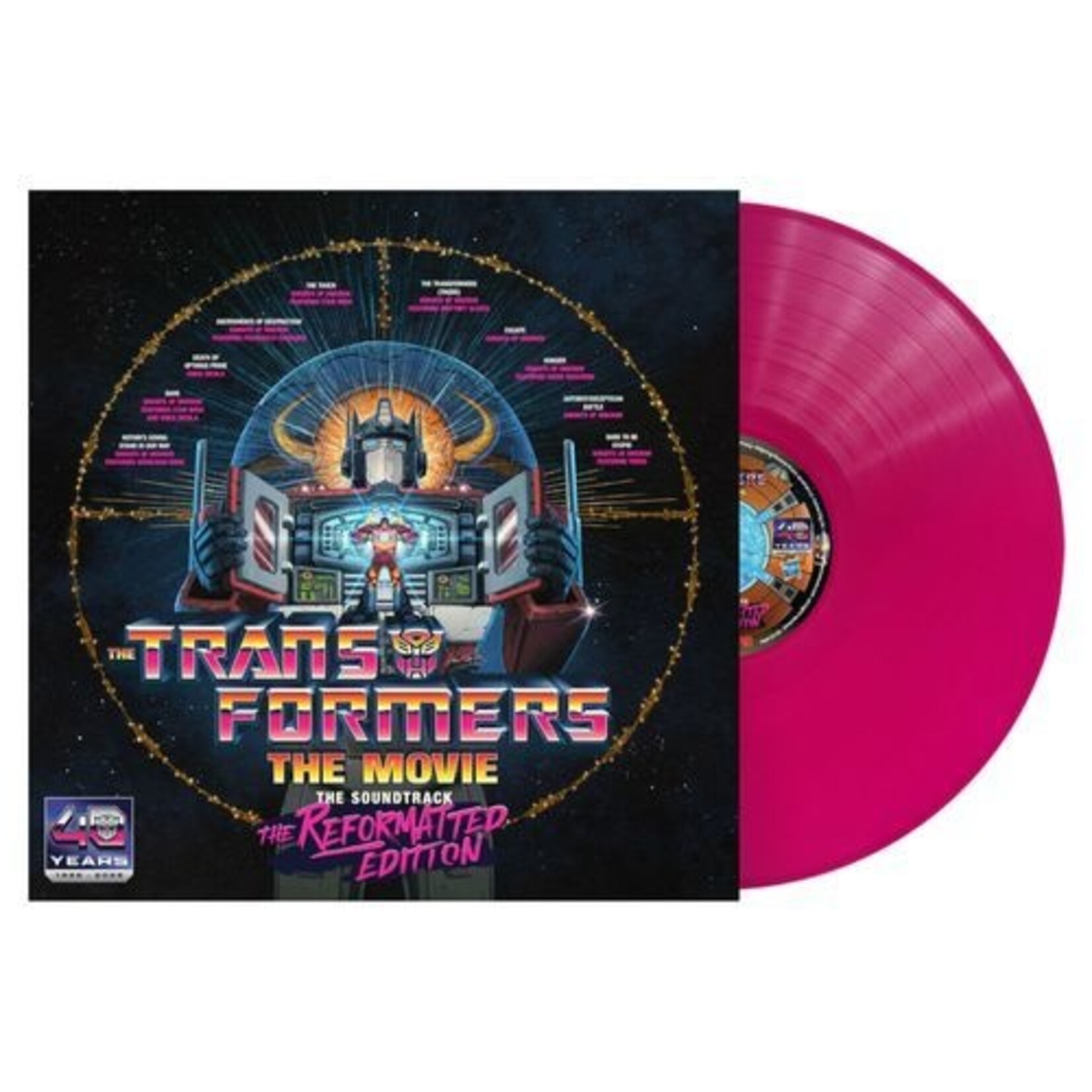 [New Vinyl] Transformers: The Movie, The Soundtrack, The Reformatted Edition (Energon Pink Vinyl) [VINYL LONGPLAY/ REIGNING PHOENIX MUSIC AMERICA/ LLC]