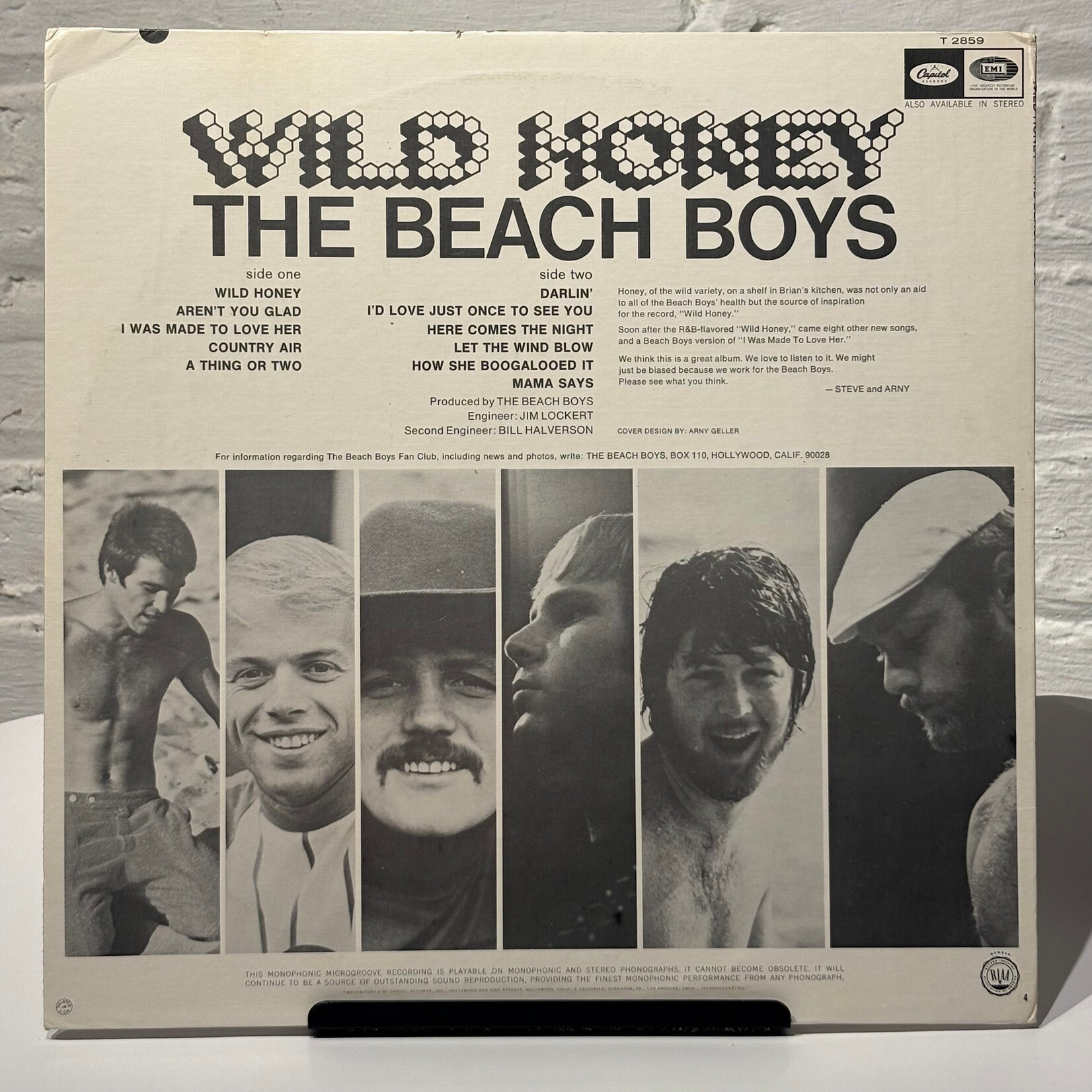 [Kollectible Vinyl] Beach Boys: Wild Honey (1967, USA, Late Mono, VG+) [CAPITOL]