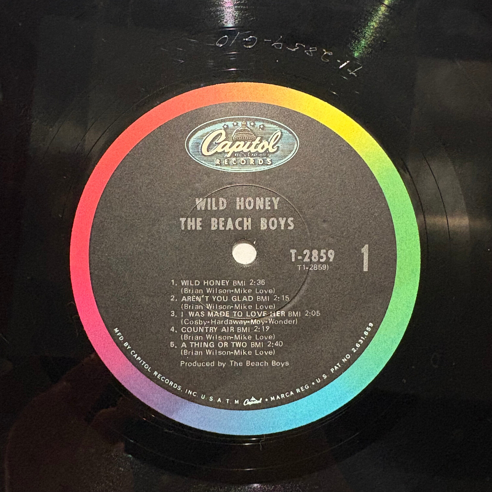[Kollectible Vinyl] Beach Boys: Wild Honey (1967, USA, Late Mono, VG+) [CAPITOL]