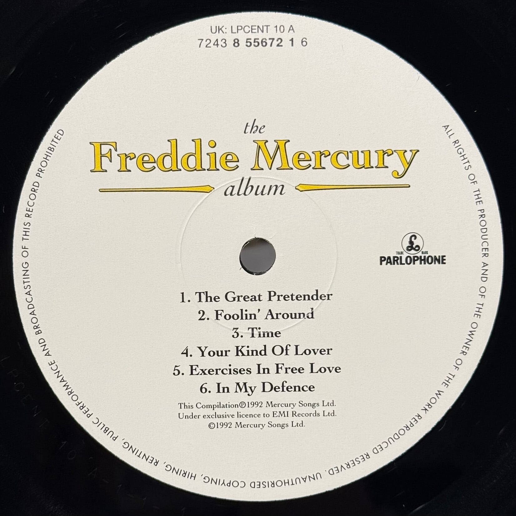 [Kollectible Vinyl] Mercury, Freddie: The Freddie Mercury Album (1997, UK, 180g, Ex) [PARLOPHONE]