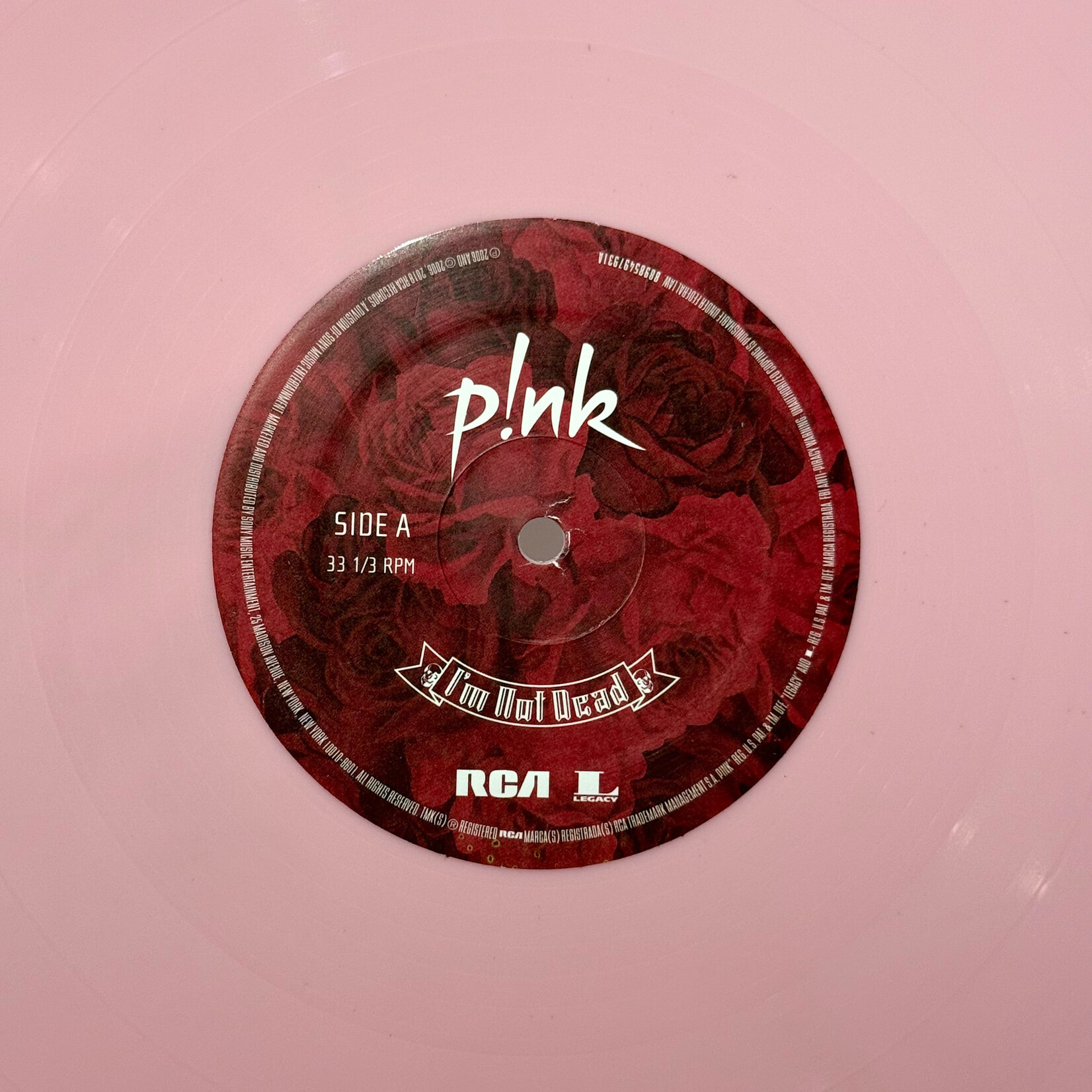 [Kollectible Vinyl] P!nk: I'm Not Dead (2018, Europe, Pink Wax, VG+) [RCA]