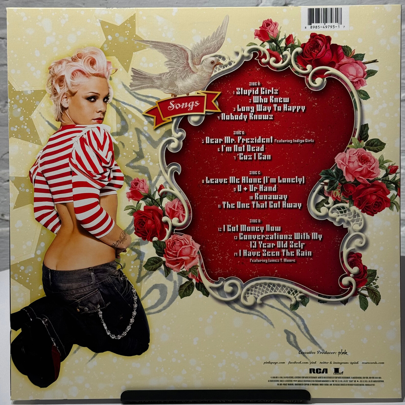 [Kollectible Vinyl] P!nk: I'm Not Dead (2018, Europe, Pink Wax, VG+) [RCA]