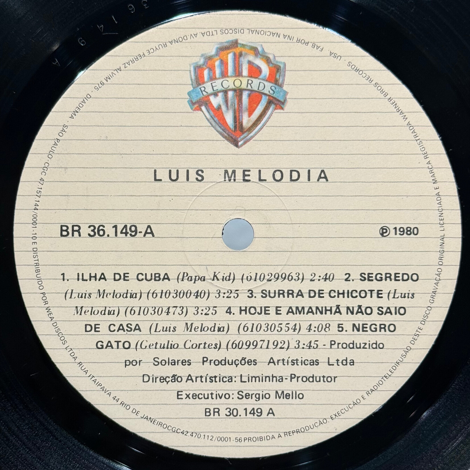 [Kollectible Vinyl] Melodia, Luiz: Nós (1980, Brasil, Disc VG+) [WARNER]
