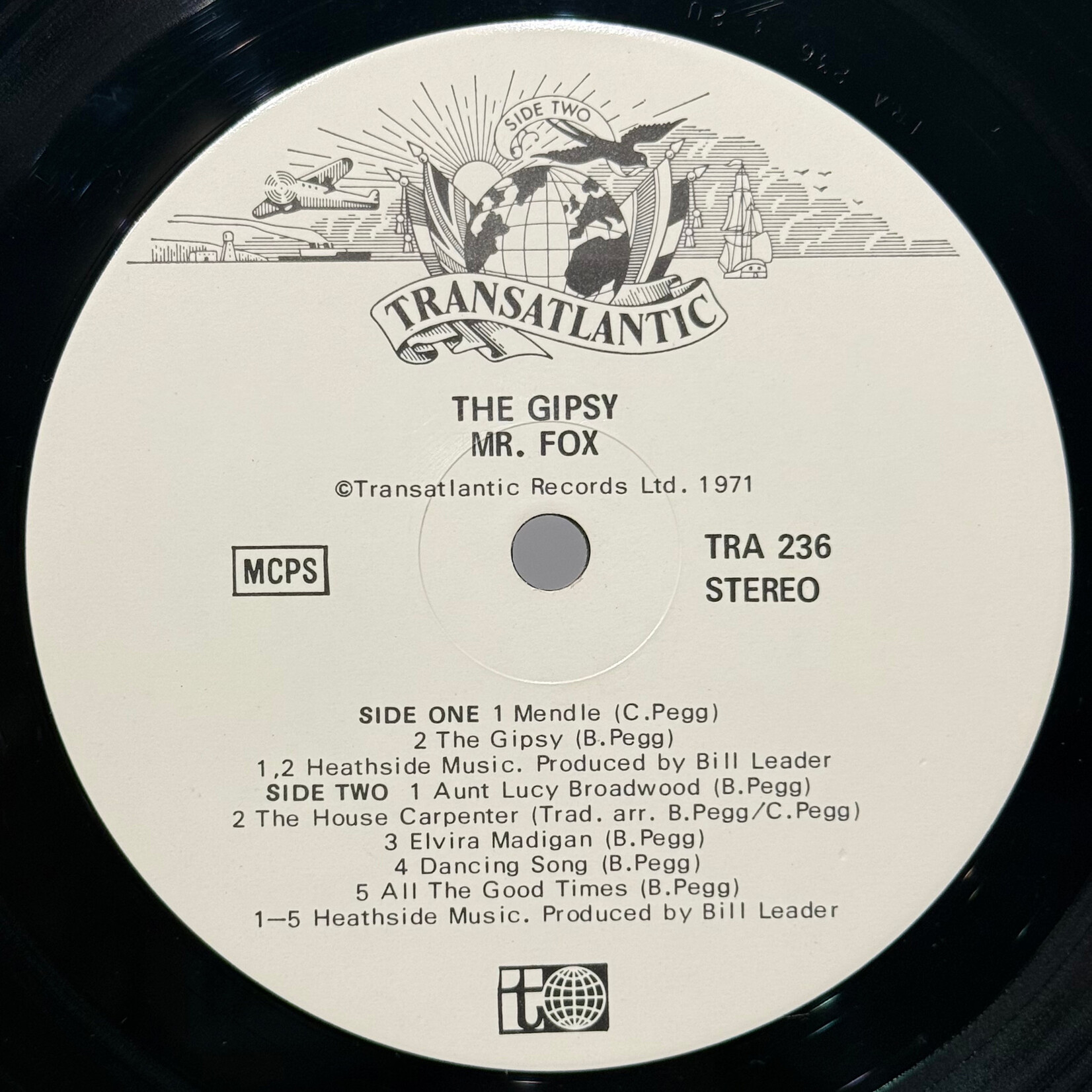 [Kollectible Vinyl] Mr. Fox: The Gipsy (1971, UK, 2nd Issue, VG+) [TRANSATLANTIC]
