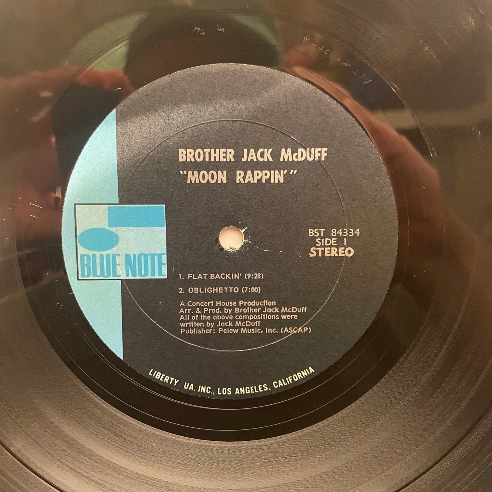 [Kollectible Vinyl] Brother Jack McDuff: Moon Rappin' (1970, USA, Black/Blue sticker, VG) [BLUE NOTE]