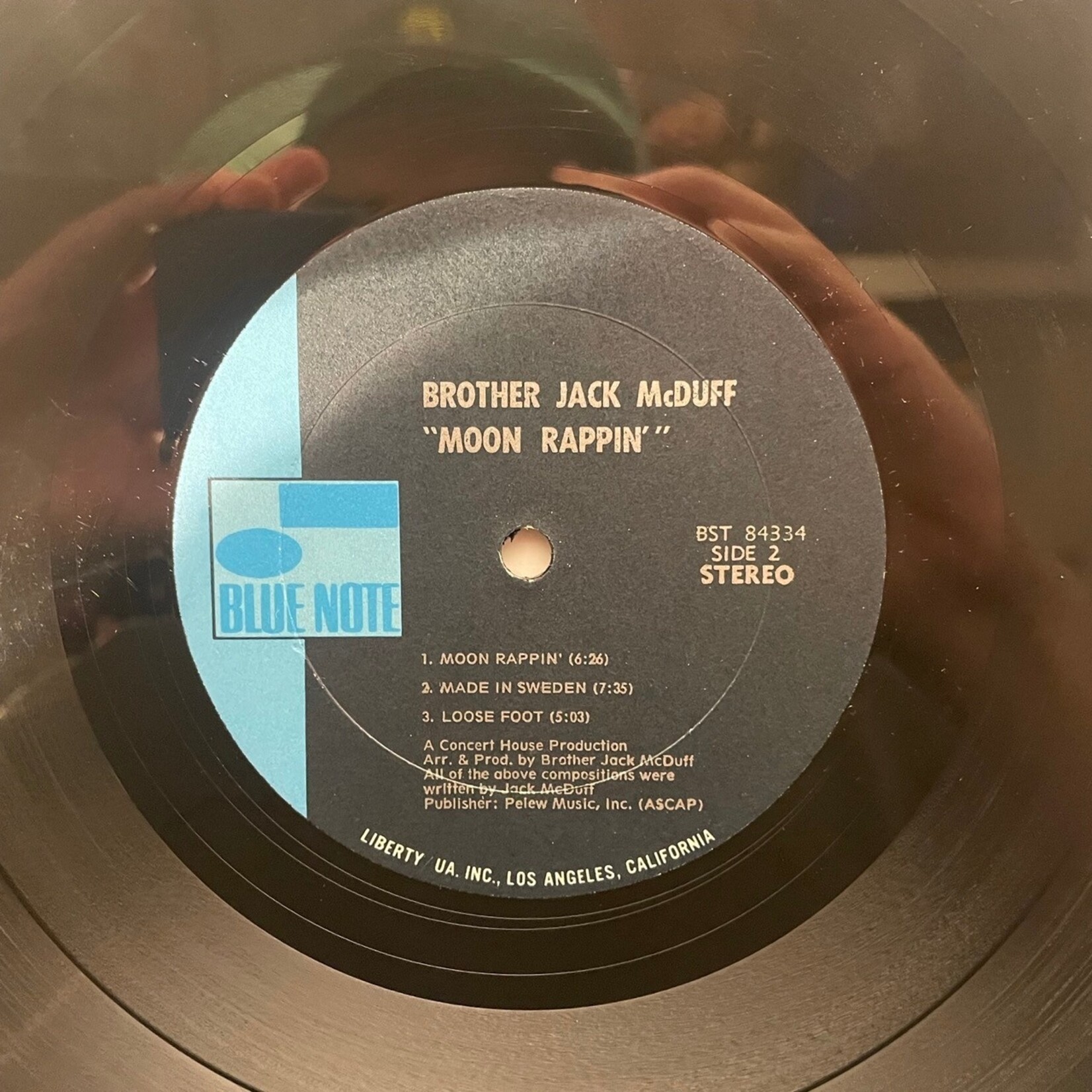 [Kollectible Vinyl] Brother Jack McDuff: Moon Rappin' (1970, USA, Black/Blue sticker, VG) [BLUE NOTE]