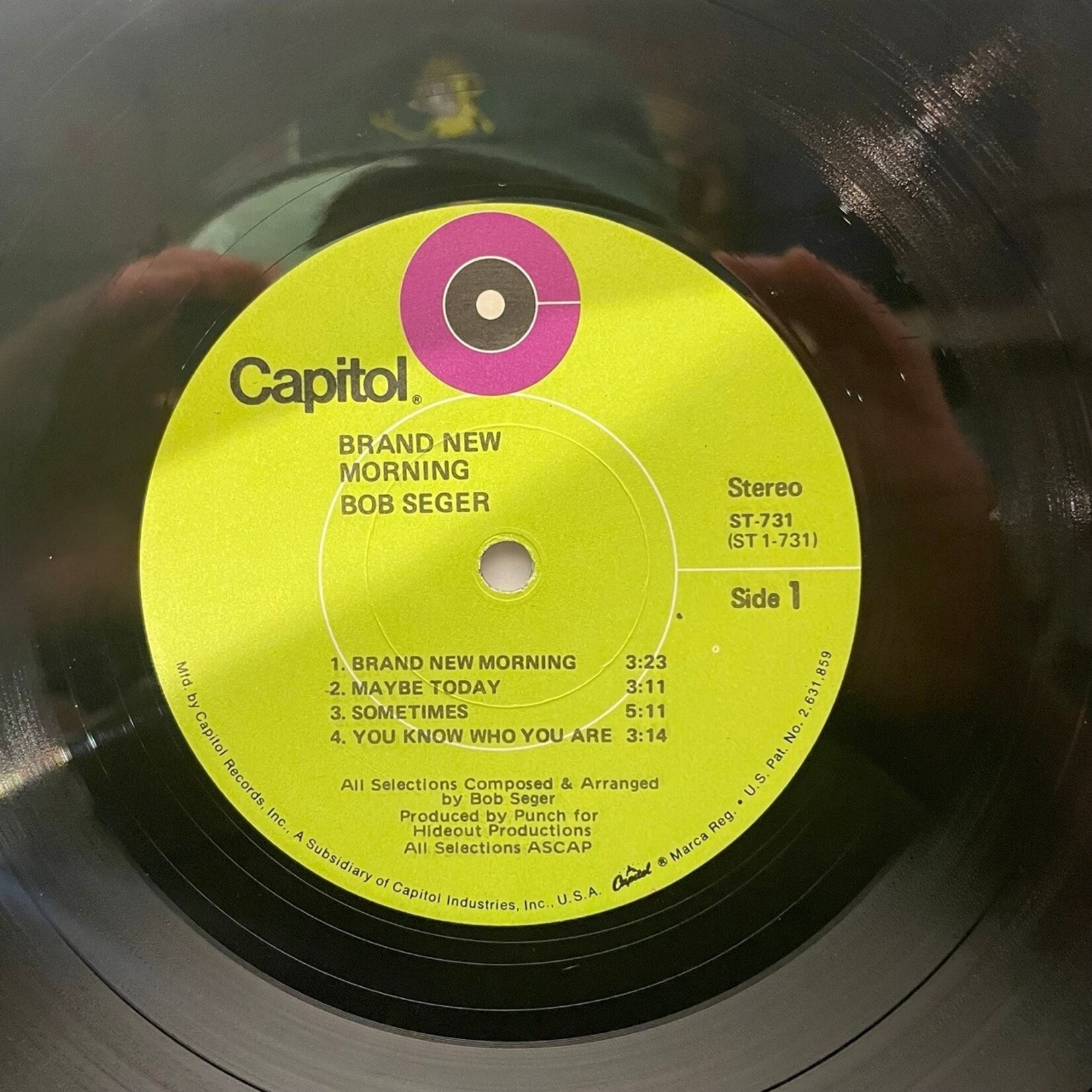 [Kollectible Vinyl] Seger, Bob: Brand New Morning (1971, USA, Disc VG+) [CAPITOL]