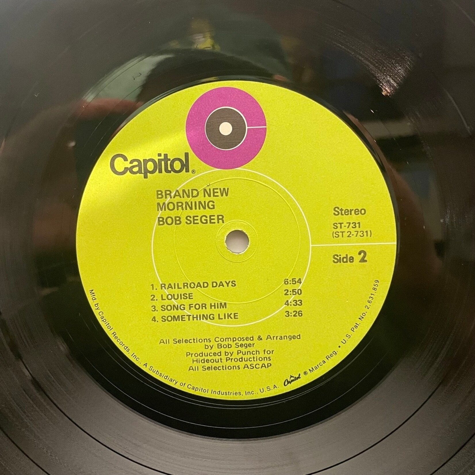 [Kollectible Vinyl] Seger, Bob: Brand New Morning (1971, USA, Disc VG+) [CAPITOL]
