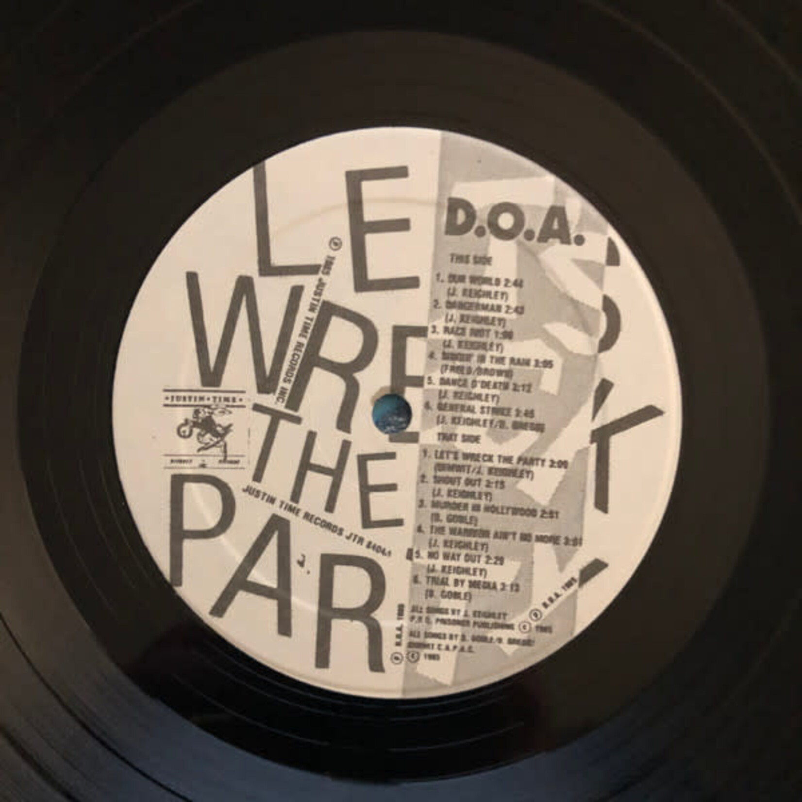 [Kollectible Vinyl] D.O.A.: Let's Wreck The Party (1985, CANADA, Sealed Vintage, Sealed) [JUSTIN TIME]