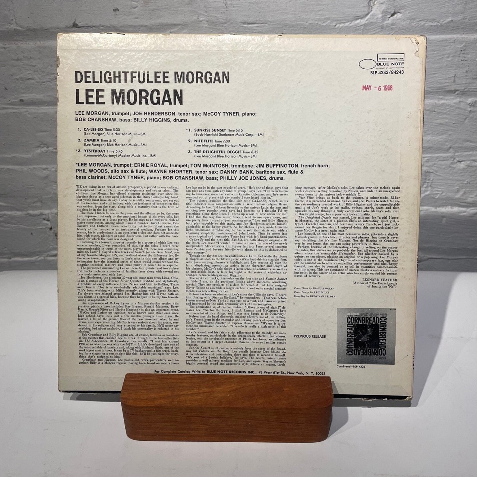 [Kollectible Vinyl] Morgan, Lee: Delightfulee (1967, USA, Van Gelder, VG) [BLUE NOTE]