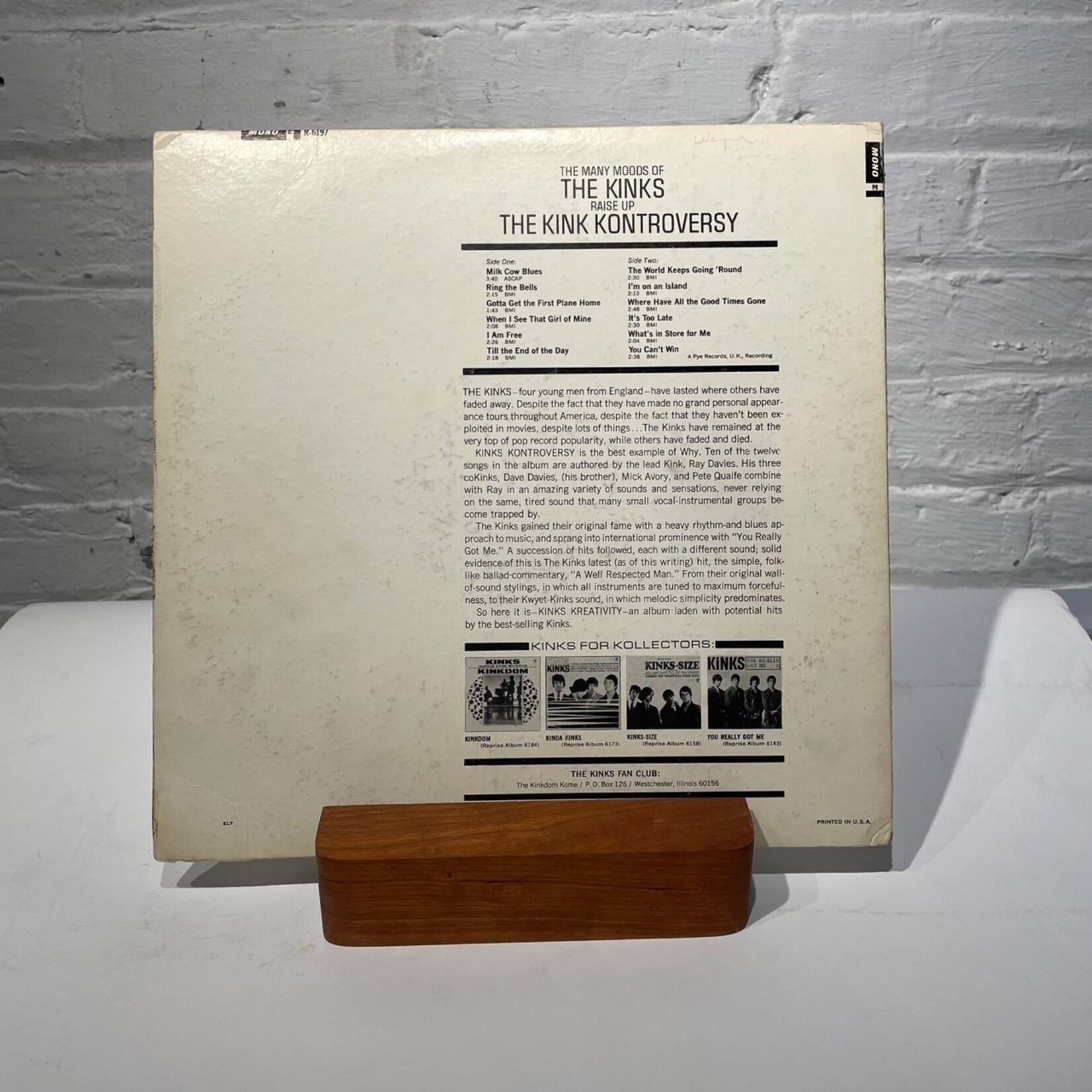 [Kollectible Vinyl] Kinks: The Kinks Kontroversy (1966, USA, Mono, VG) [REPRISE]