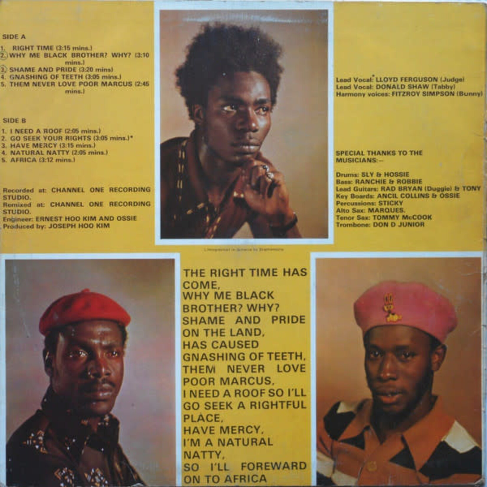[Kollectible Vinyl] Mighty Diamonds: When The Right Time Come I Need A Roof (1976, Jamaica, VG) [DISCO MIX]