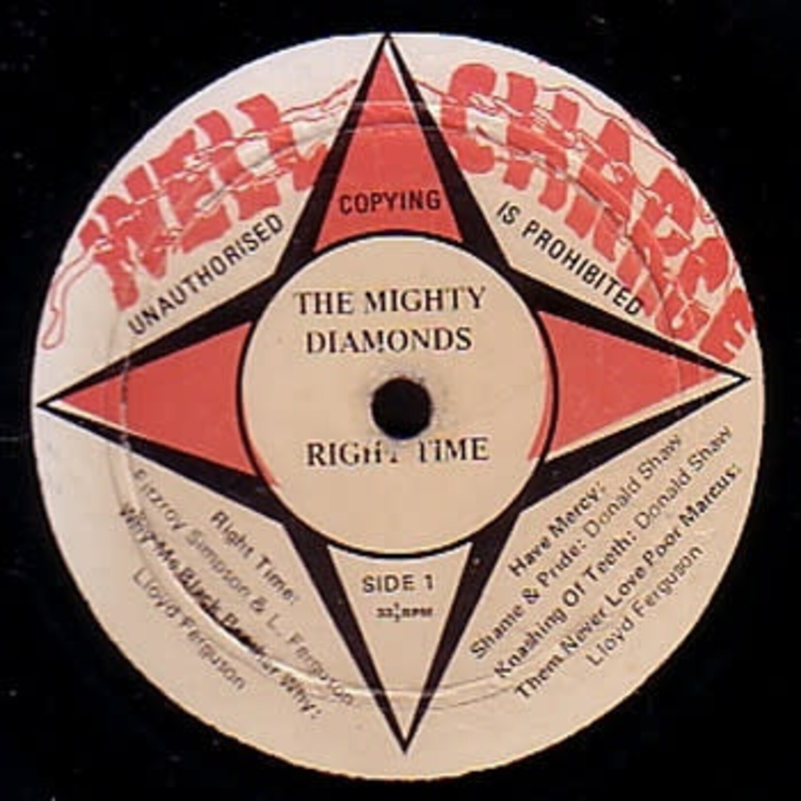 [Kollectible Vinyl] Mighty Diamonds: When The Right Time Come I Need A Roof (1976, Jamaica, VG) [DISCO MIX]
