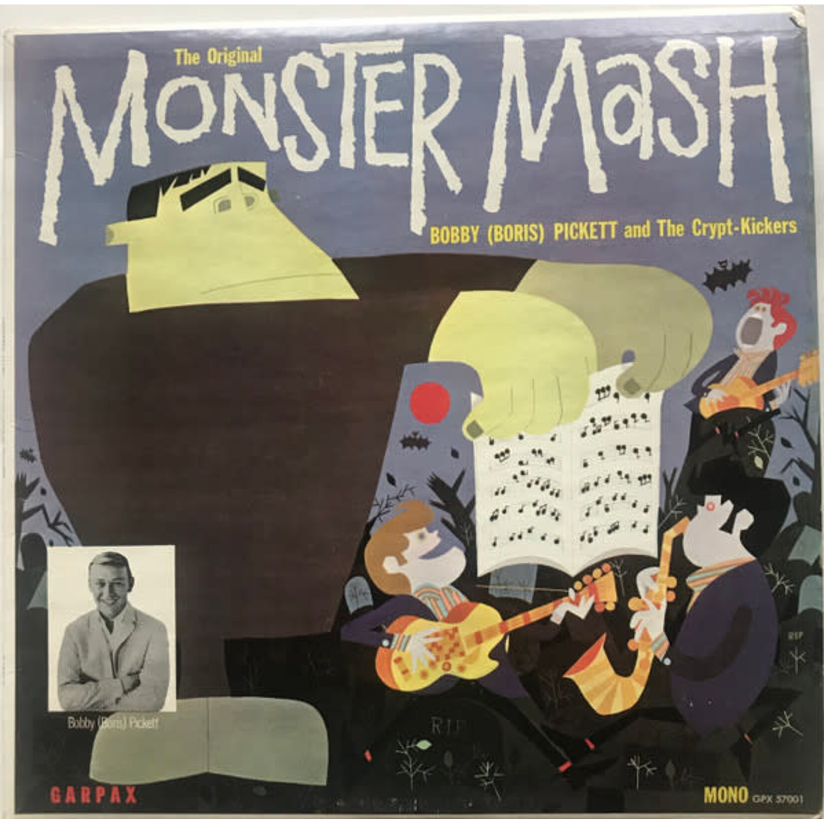 [Kollectible Vinyl] Bobby (Boris) Pickett and The Crypt-Kickers: Original Monster Mash (1962, Canada, VG+) [GARPAX]