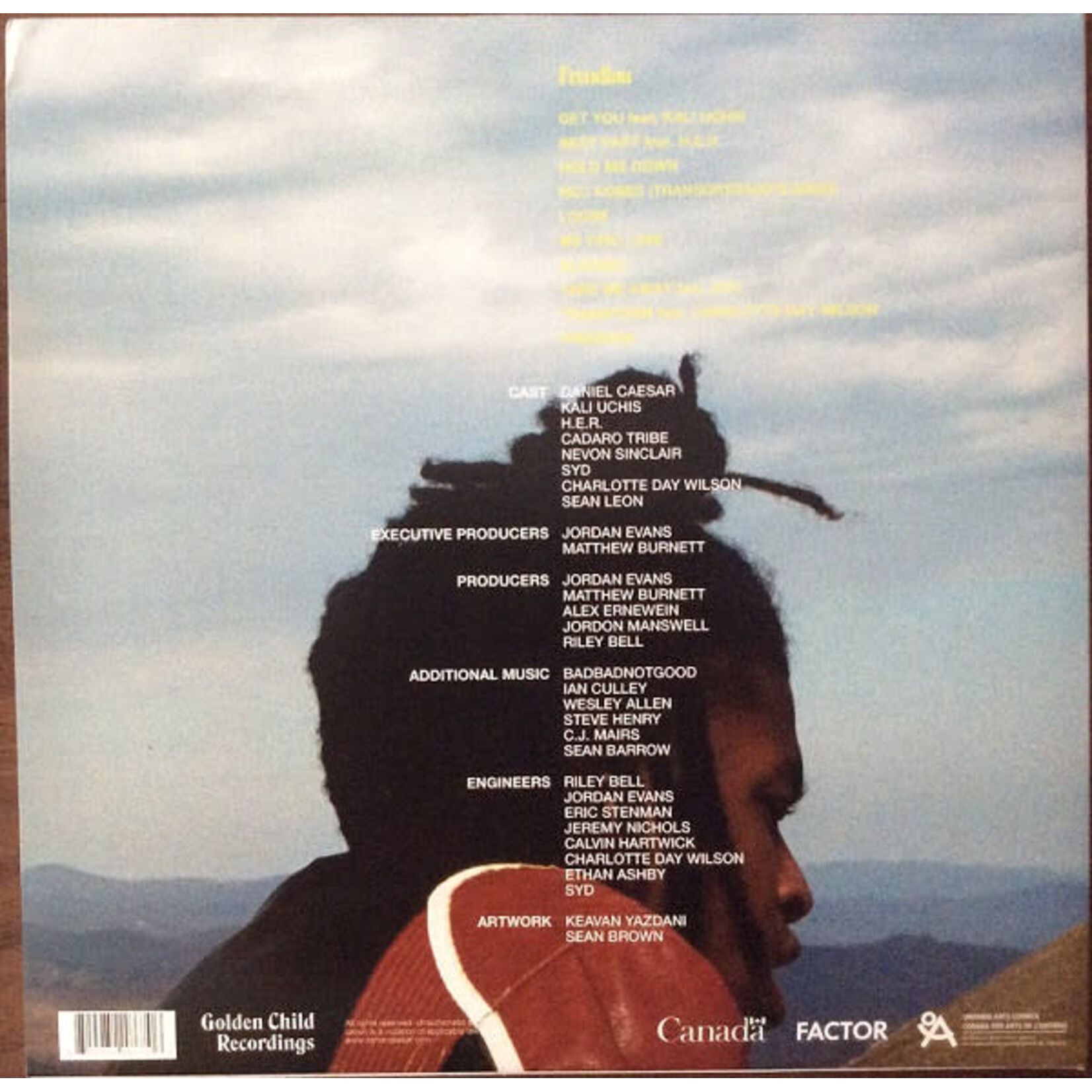 [Kollectible Vinyl] Caesar, Daniel: Freudian (2021, Canada, Blue Wax, w/ Inner + Download, HipHop/RnB, VG+) [GOLDEN CHILD]