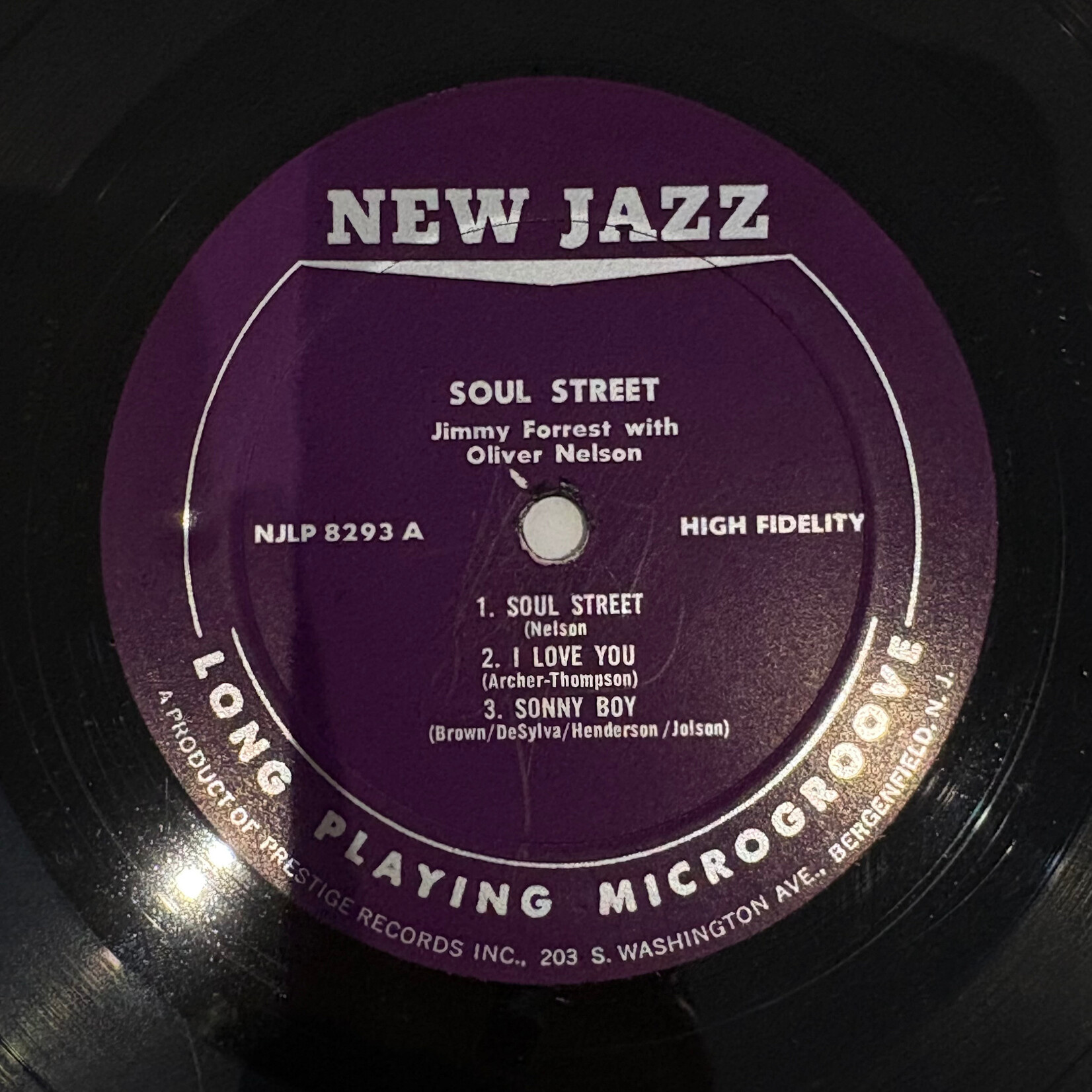 [Kollectible Vinyl] Forrest, Jimmy: Soul Street (1964, USA, Purple New Jazz, VG) [PRESTIGE]
