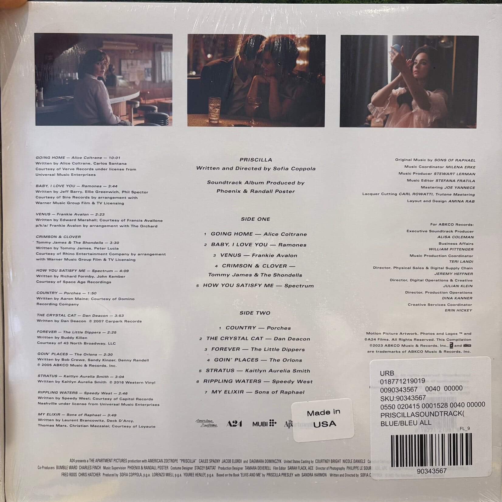 [Kollectible Vinyl] V/A: Priscilla (Original Motion Picture Soundtrack) (2024, USA, Blue Wax, Ex) [A24]