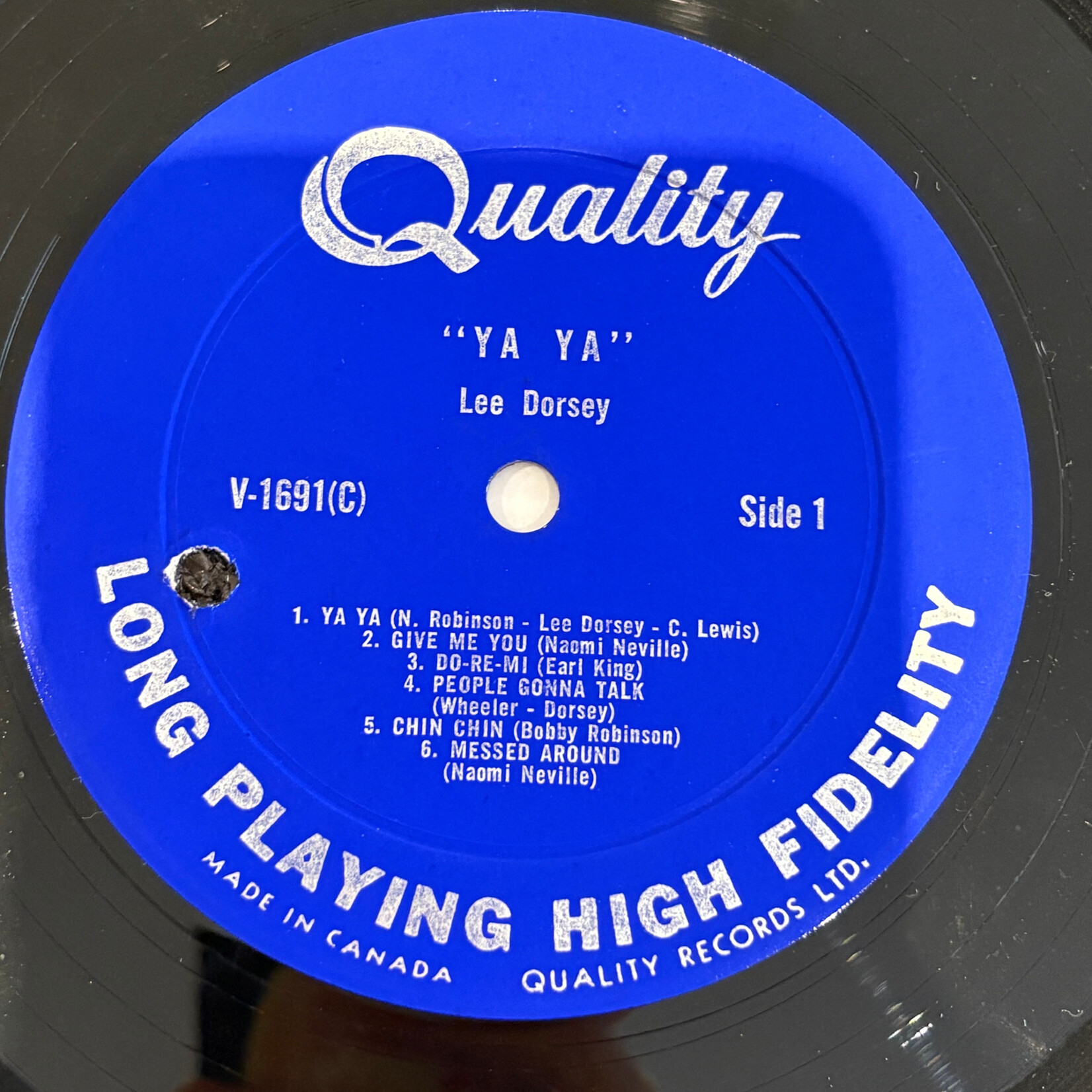 [Kollectible Vinyl] Dorsey, Lee: Ya! Ya! (1962, Canada, VG+) [QUALITY]