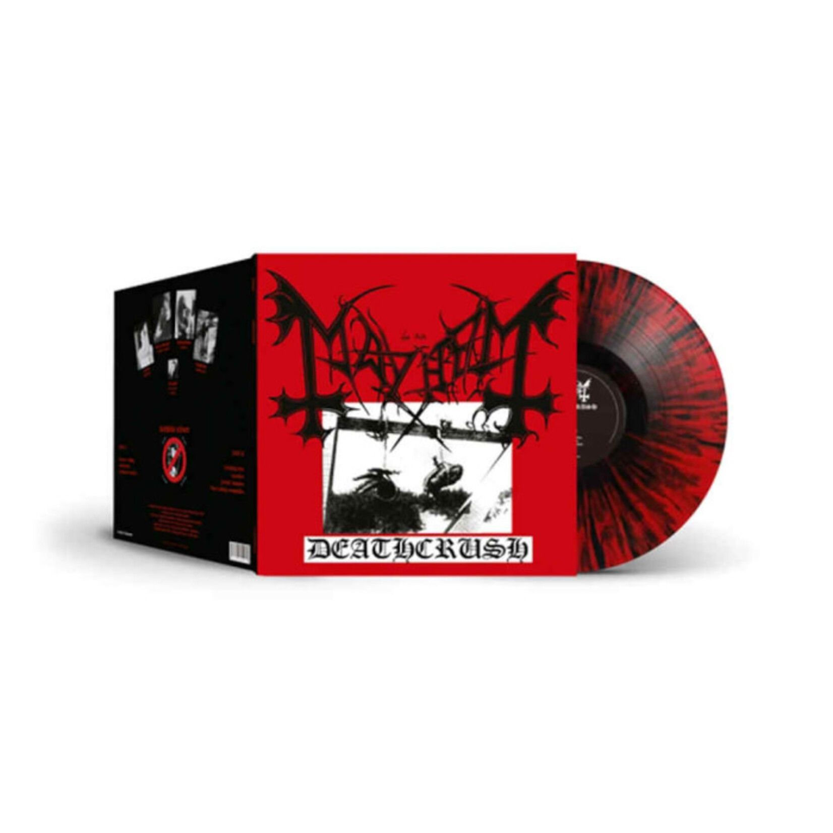[New Vinyl] Mayhem: Deathcrush (EP) (red with black splatter) [DEATHLIKE SILENCE]