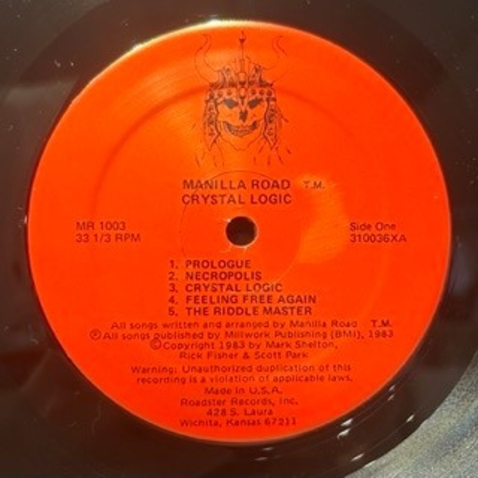 [Kollectible Vinyl] Crystal Logic: Manilla Road (w/Insert, 1983, USA, VG+) [ROADSTER]