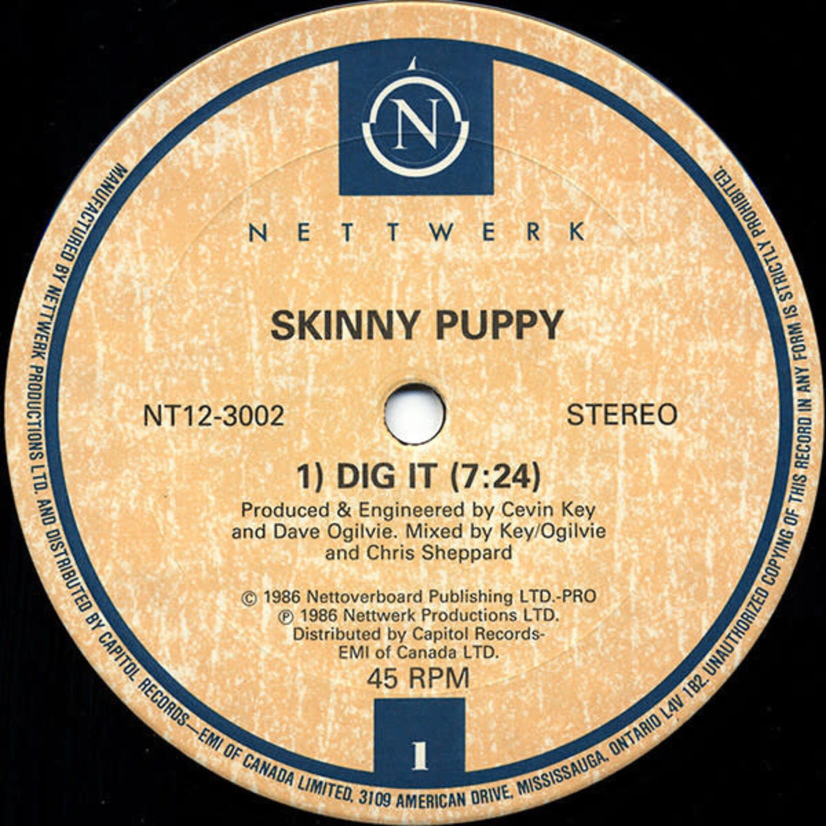 [Kollectible Vinyl] Skinny Puppy: Dig It (1986, Canada, Sealed) [NETTWERK]