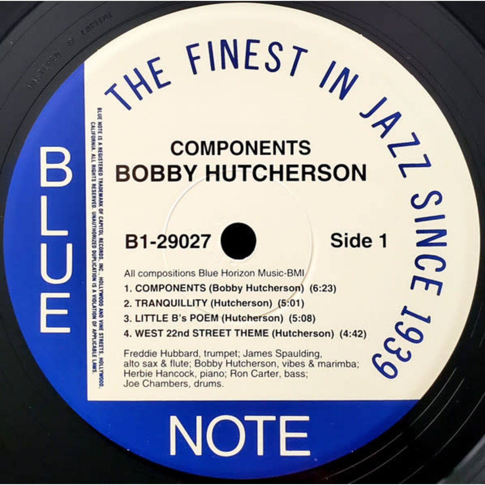 [Kollectible Vinyl] Hutcherson, Bobby: Components (1994, USA, 180g, SEALED) [BLUE NOTE]