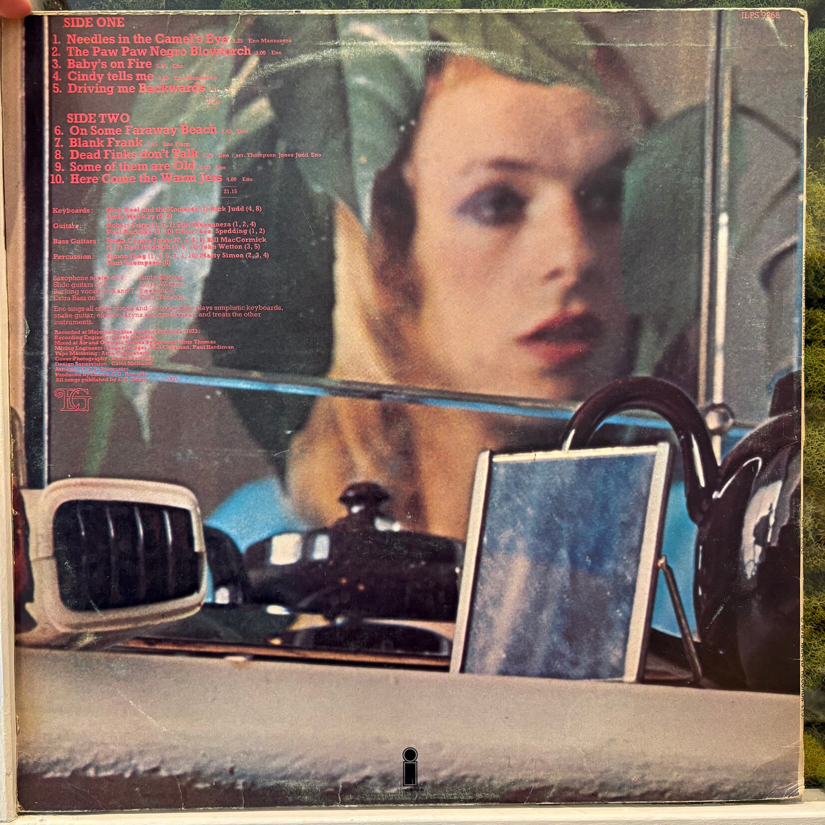 [Kollectible Vinyl] Eno, Brian: Here Come The Warm Jets (1974, UK, VG) [ISLAND]