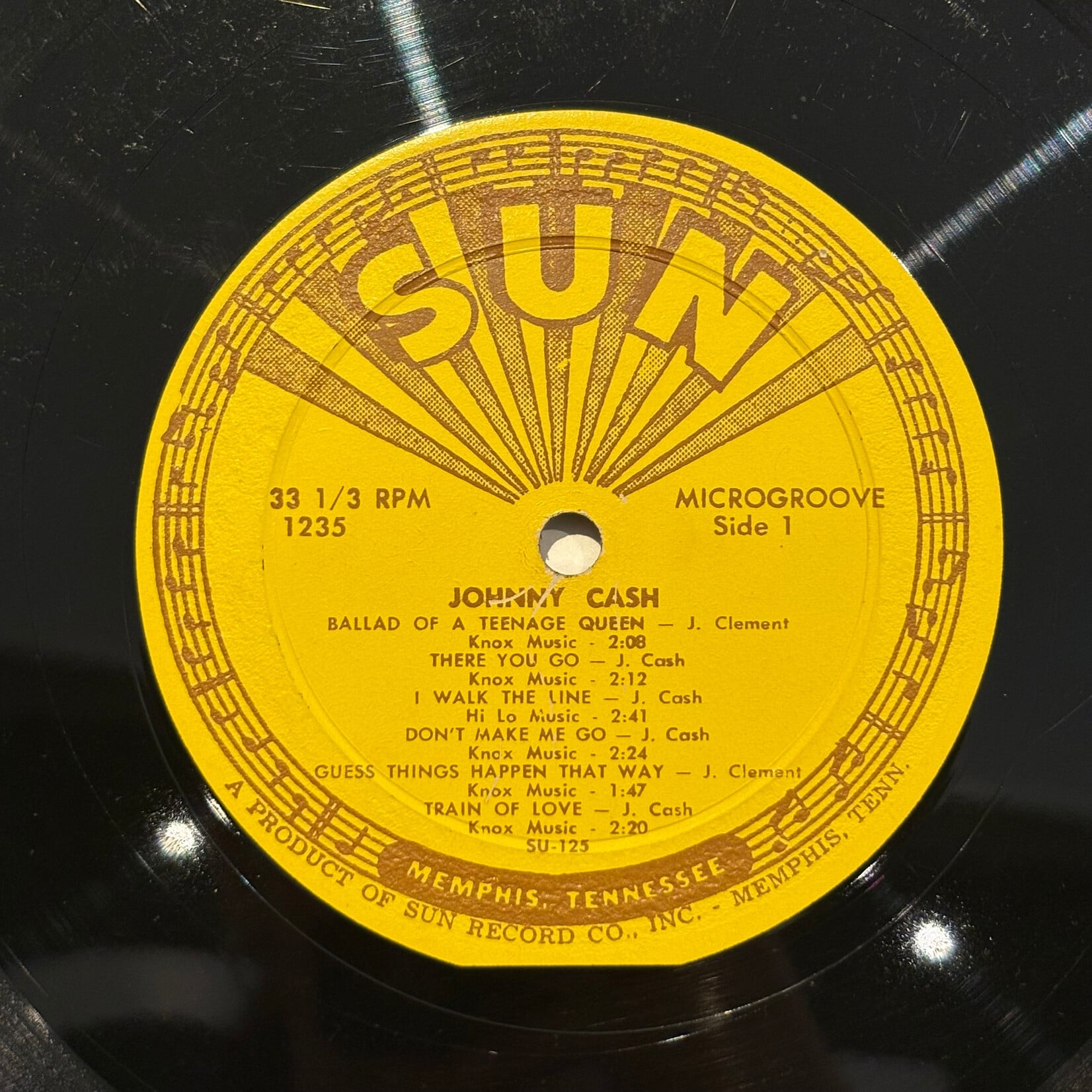 [Kollectible Vinyl] Cash, Johnny: Sings The Songs That Made Him Famous (Sun Label, Deep Groove, 1958, USA, VG) [SUN]