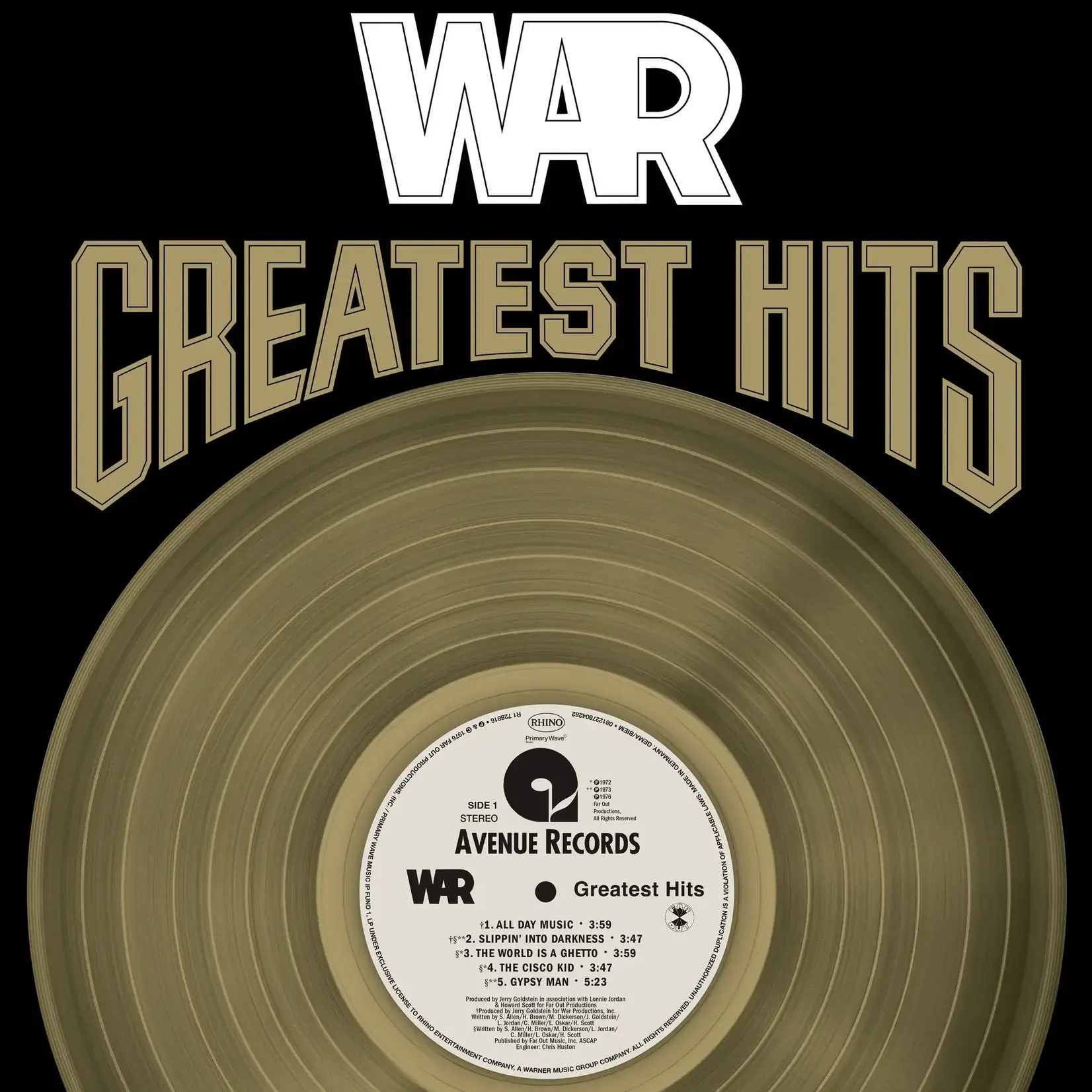 [New Vinyl] War: Greatest Hits (180g) (Spirit of 76 Campain) [RHINO]