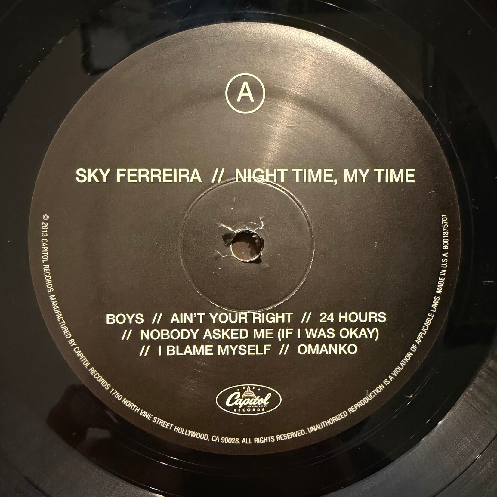 [Kollectible Vinyl] Ferreira, Sky: Night Time, My Time (2014, USA, EX) [CAPITOL]