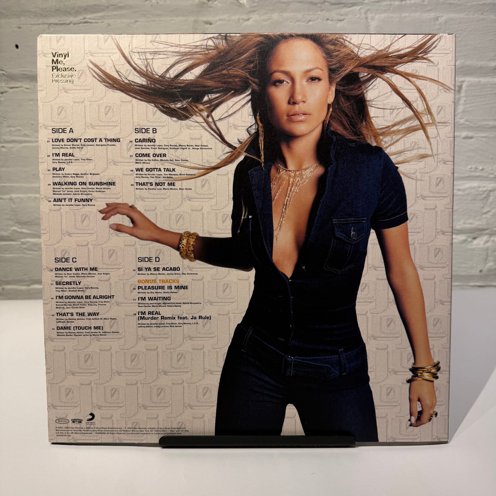 [Kollectible Vinyl] Lopez, Jennifer: J.Lo (2020, USA, Blue/Black Galaxy, VG+) [SONY]