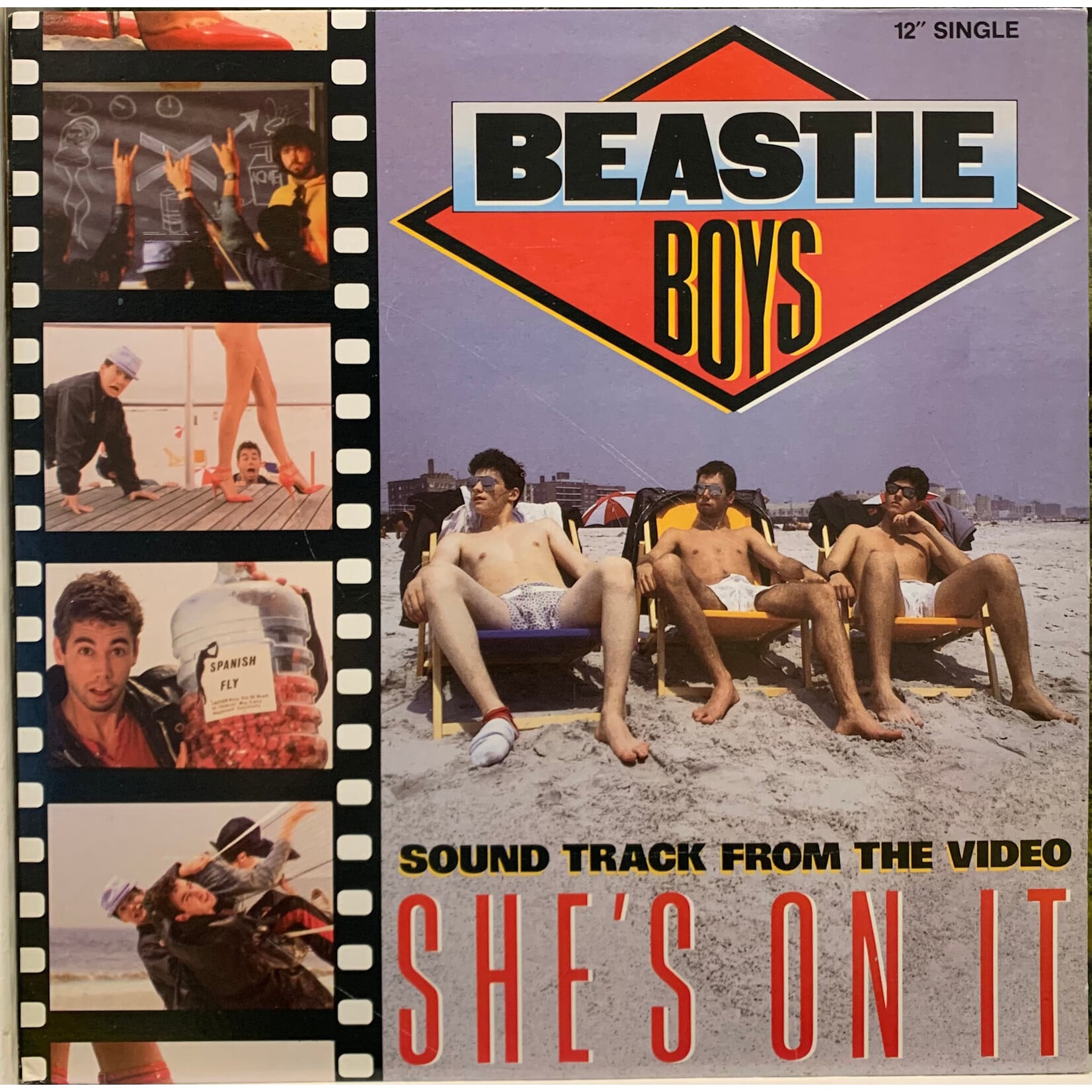 [Nick's Disk Pics] Beastie Boys: She's On It (1985, Canada, VG+) [COLUMBIA]